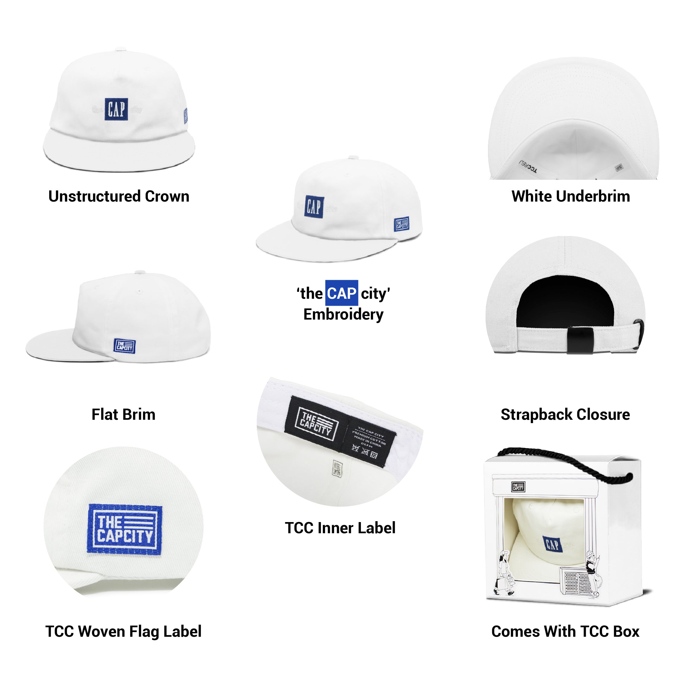 TCC THE 'CAP' BOX LOGO RELAXED-FIT COLLECTION