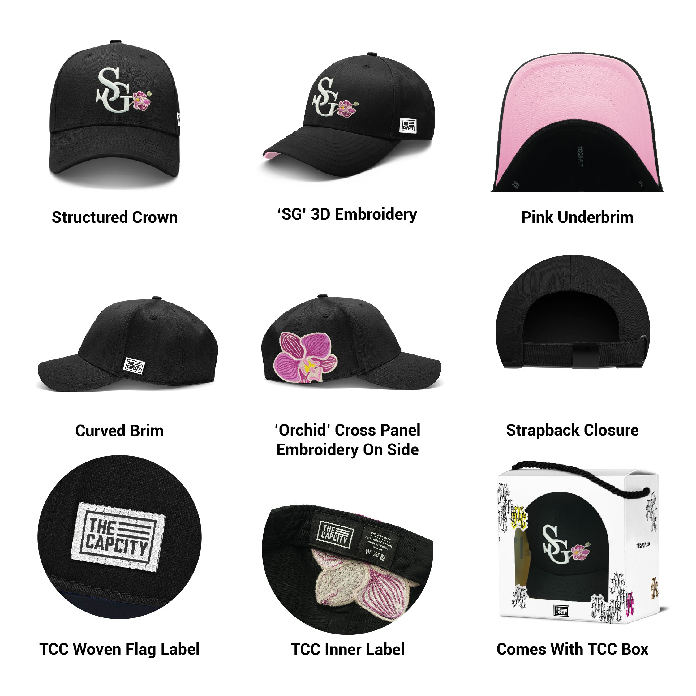TCC SG ORCHID B-FIT STRAPBACK COLLECTION