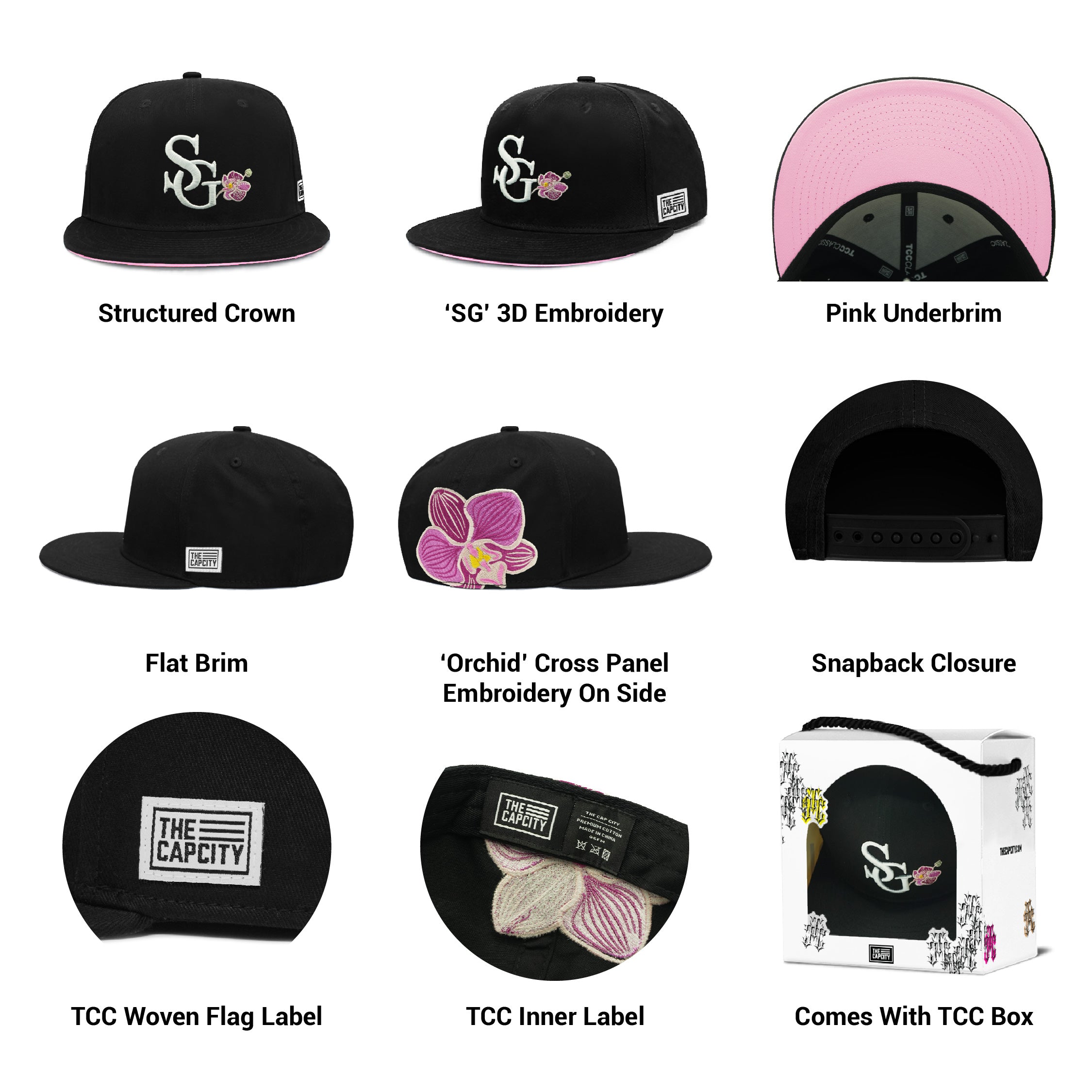 TCC SG ORCHID CLASSIC SNAPBACK