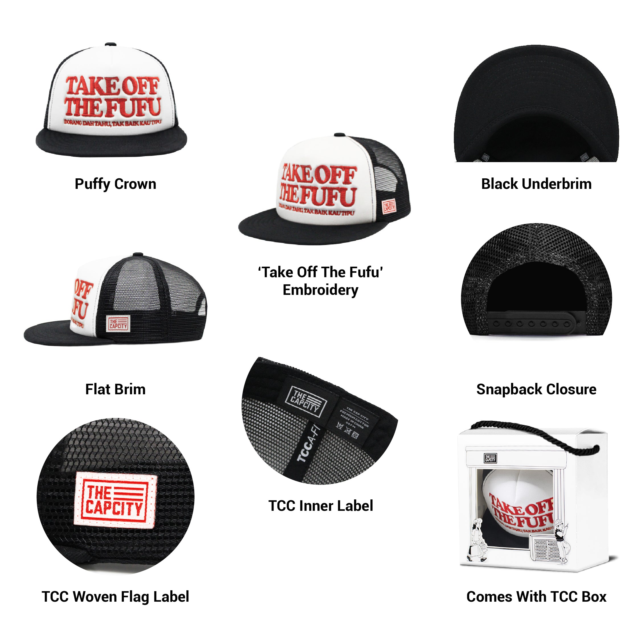TCC INI BUKAN BARANG FUFU PUFFY TRUCKER SNAPBACK