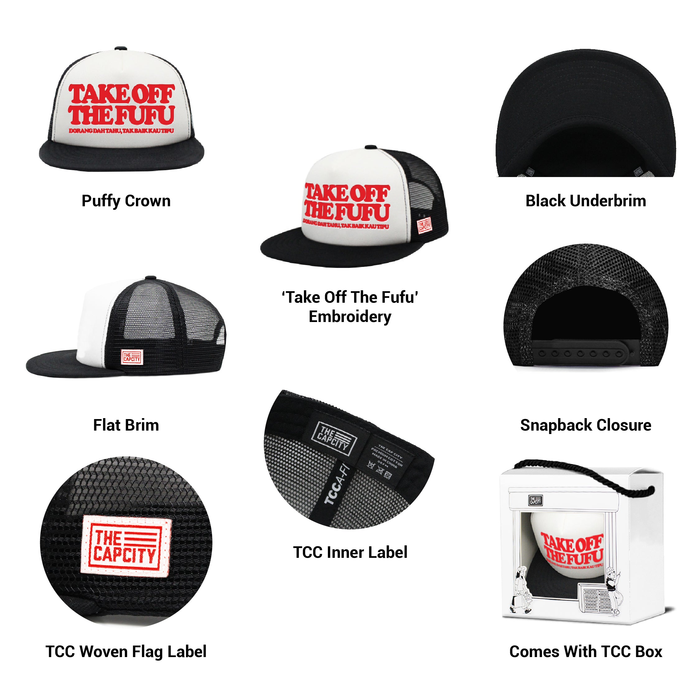 TCC INI BUKAN BARANG FUFU PUFFY TRUCKER SNAPBACK
