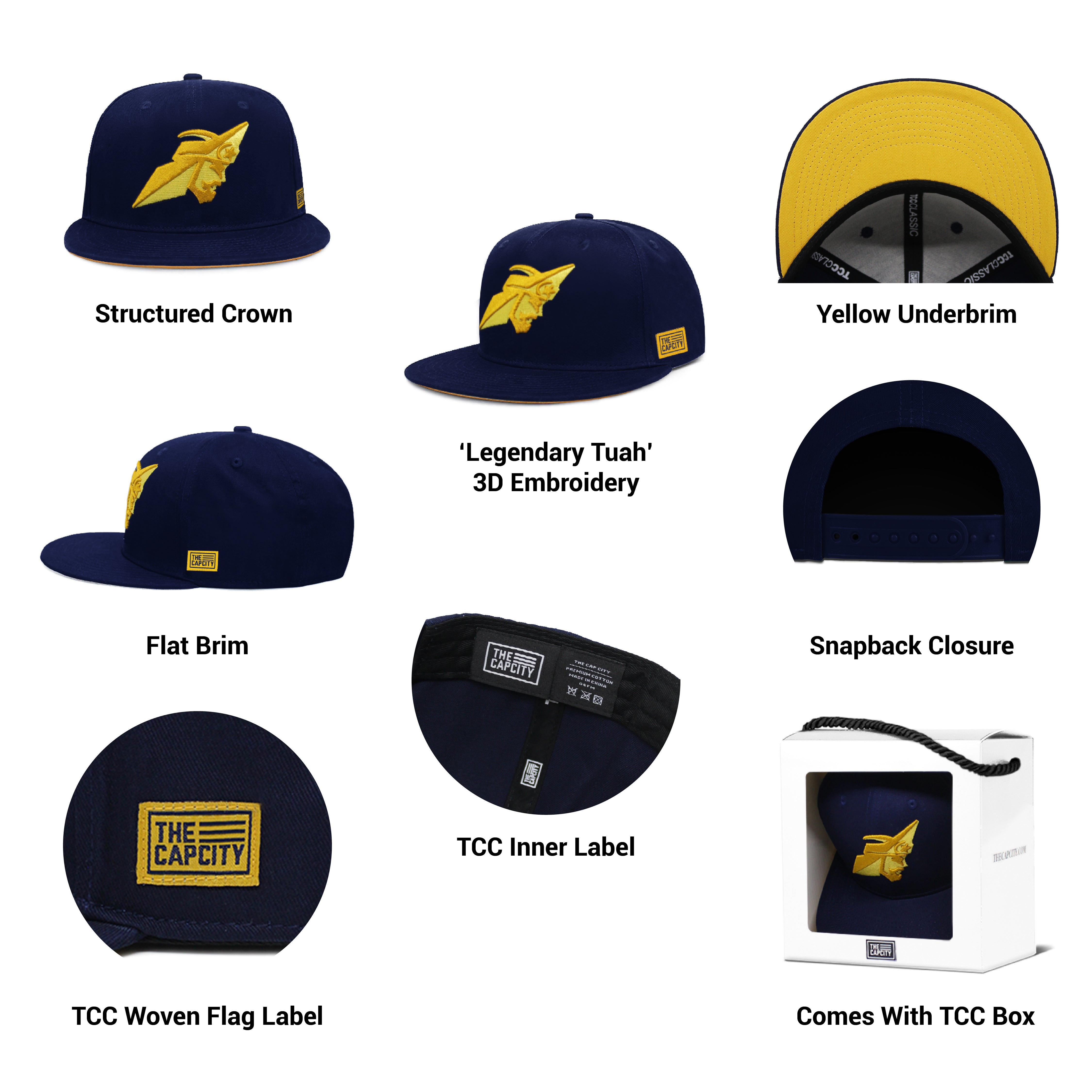 TCC LEGENDARY TUAH CLASSIC SNAPBACK COLLECTION