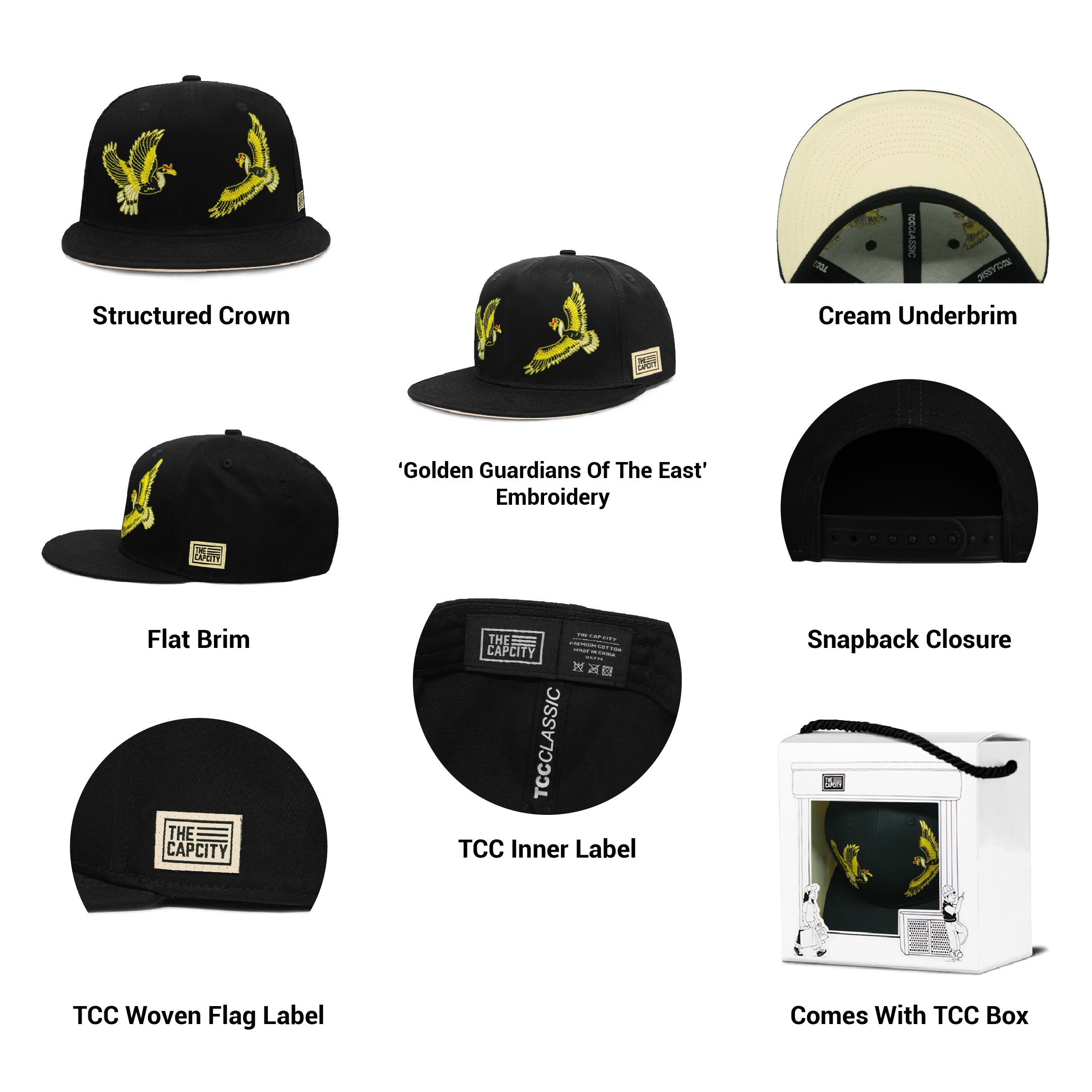 TCC GOLDEN GUARDIANS OF THE EAST CLASSIC SNAPBACK