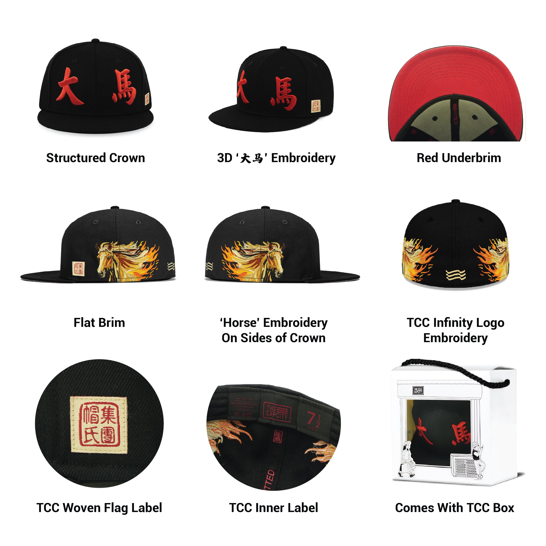 TCC BIG HORSE FITTED CAP COLLECTION