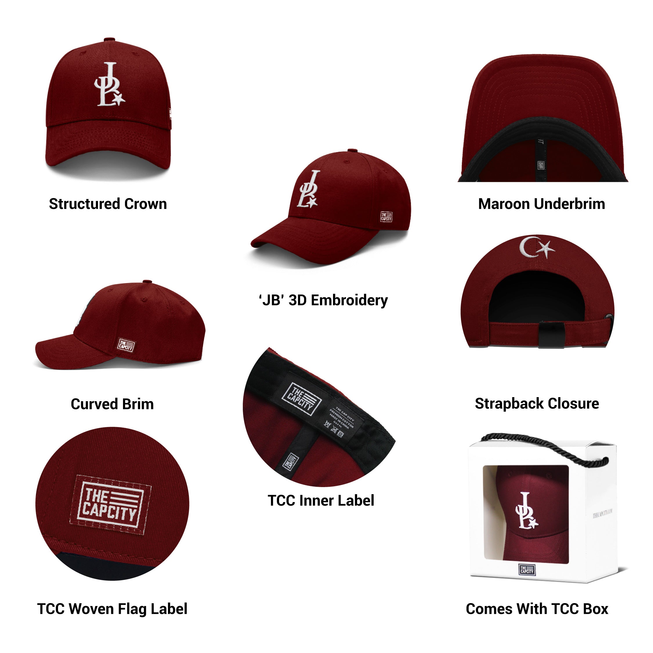 TCC JB B-FIT STRAPBACK CAP COLLECTION