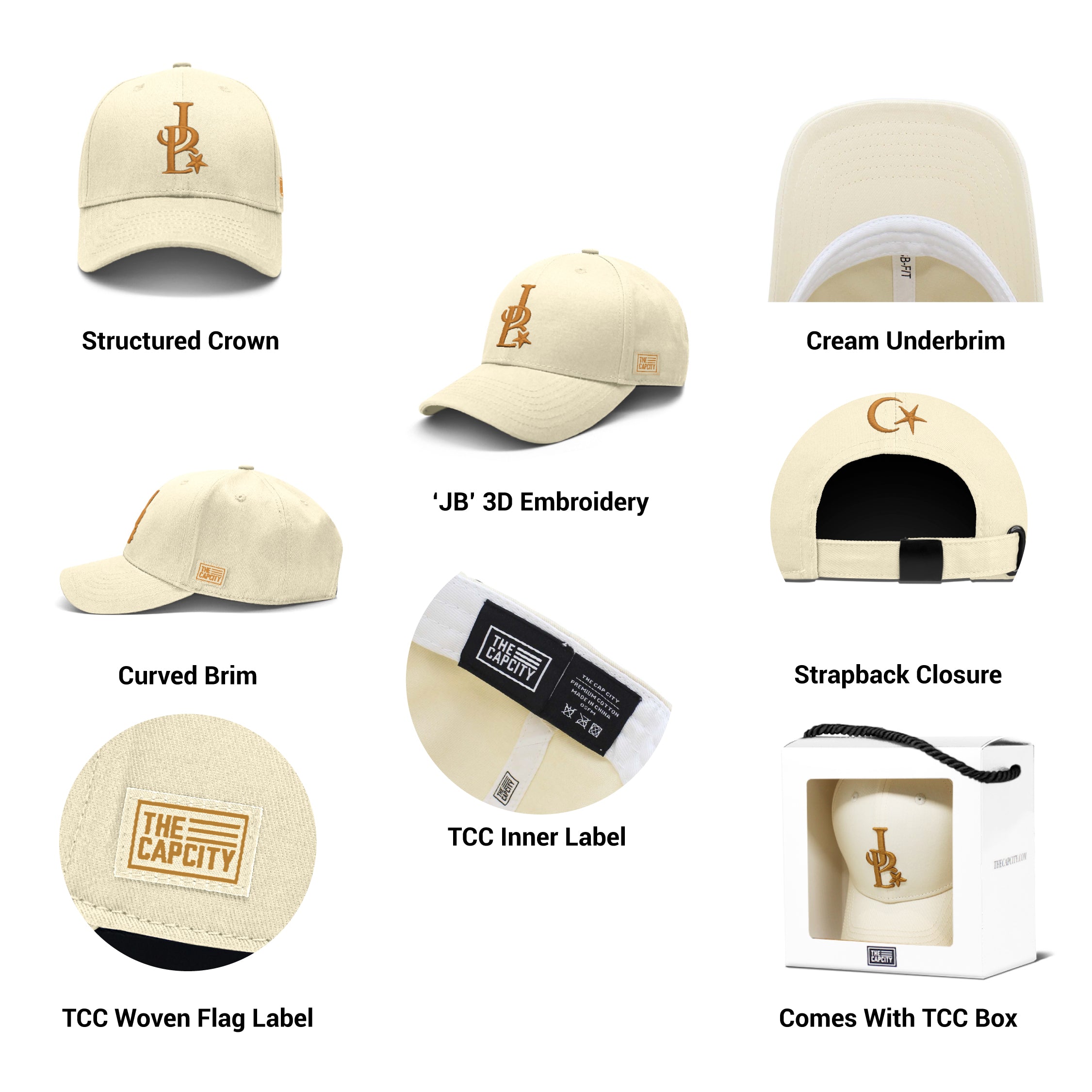 TCC JB B-FIT STRAPBACK CAP COLLECTION