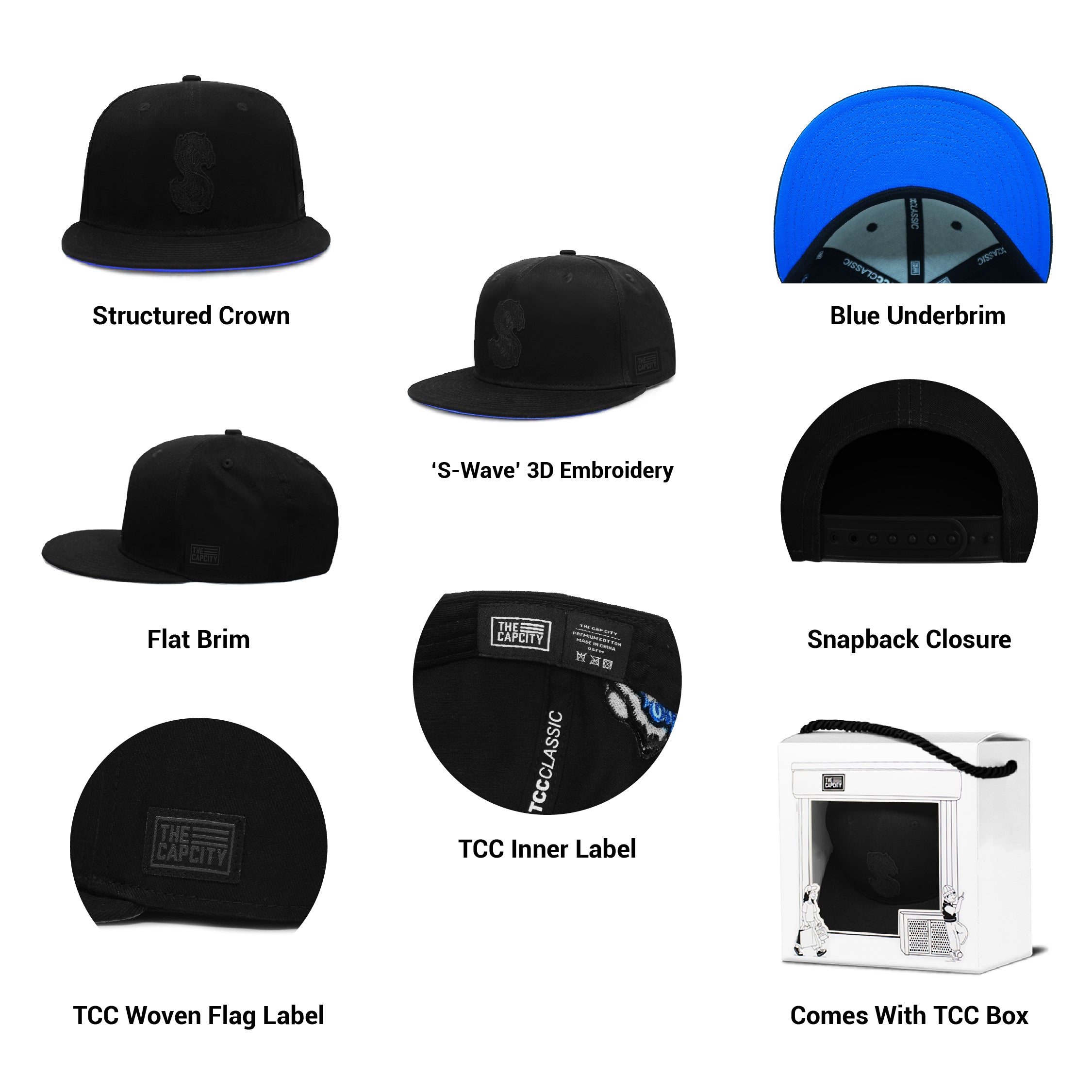 TCC 'BLACK OUT' STATES CLASSIC SNAPBACK
