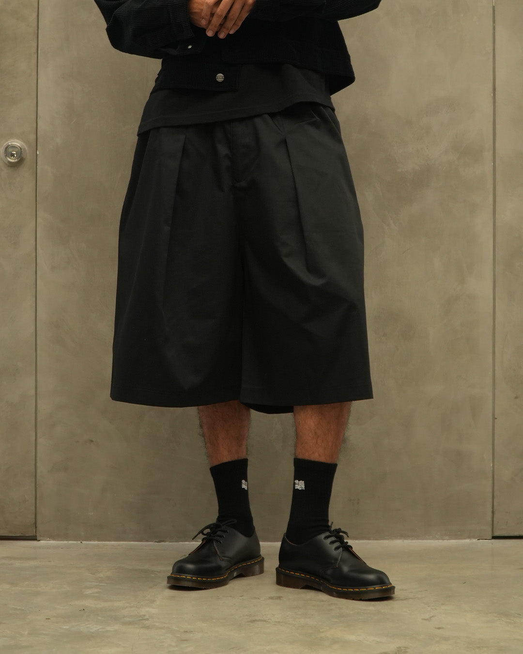 TCC PLEATED WIDE LEG JORTS