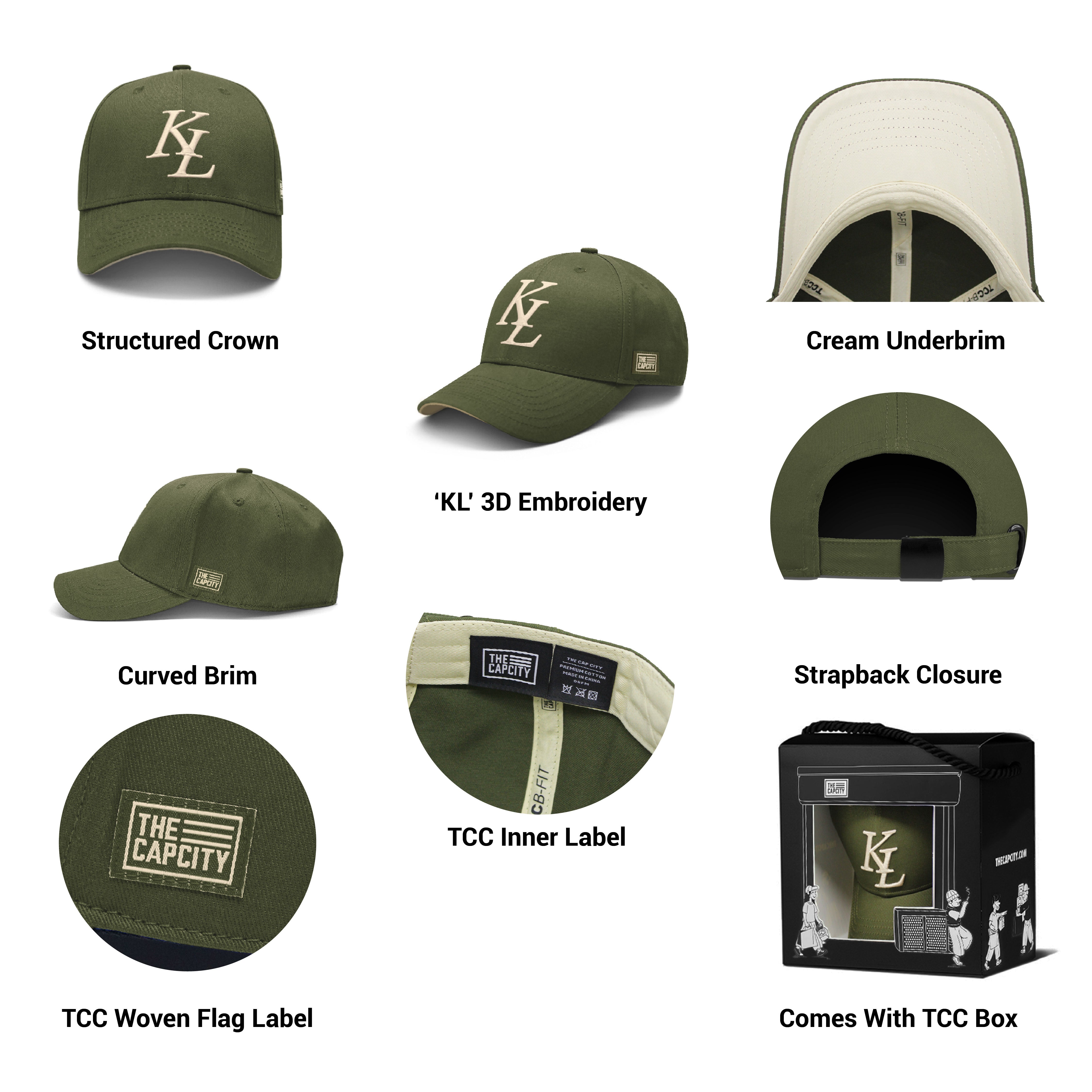 TCC KL LEGACY B-FIT STRAPBACK CAP COLLECTION