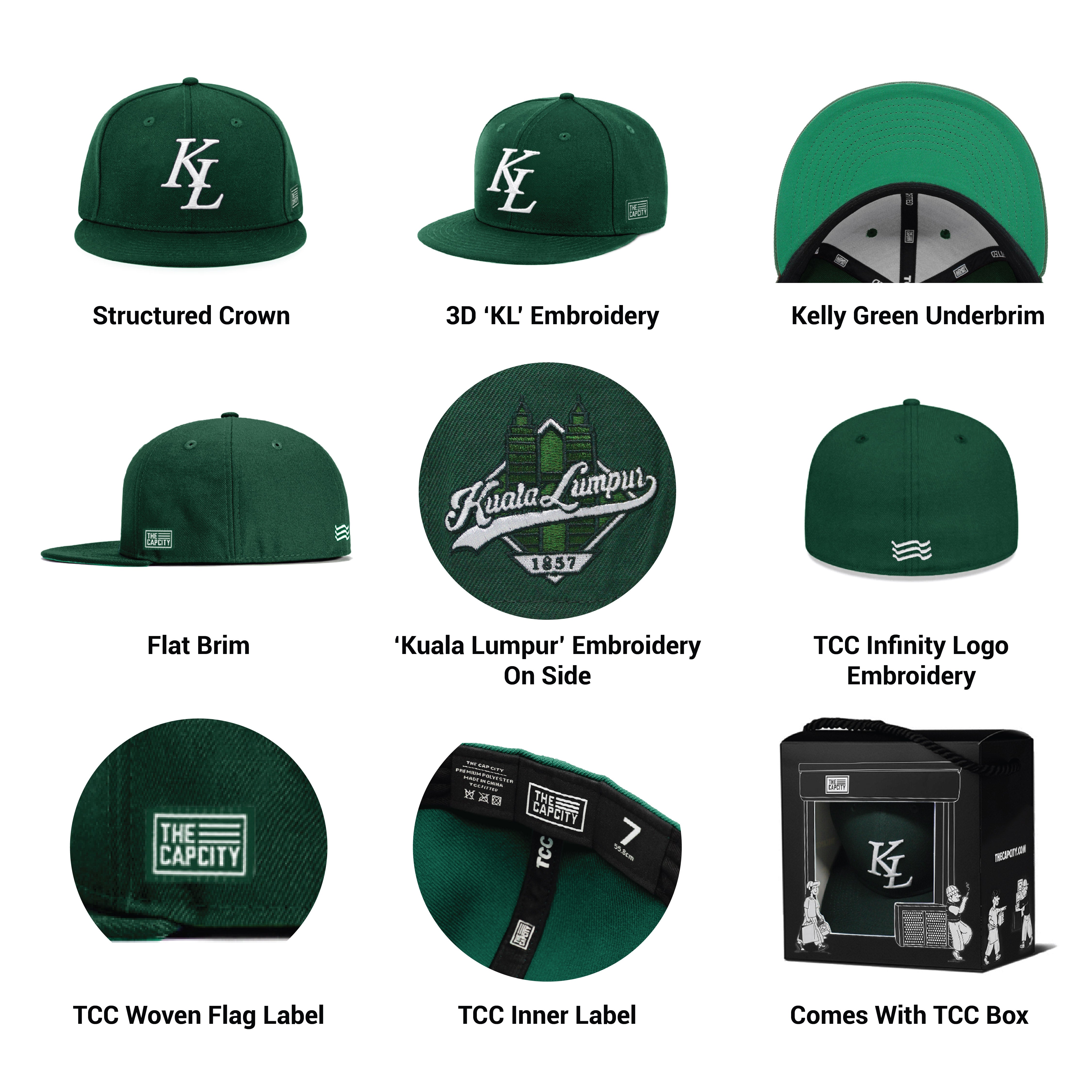 TCC 'KL LEGACY' FITTED CAP COLLECTION