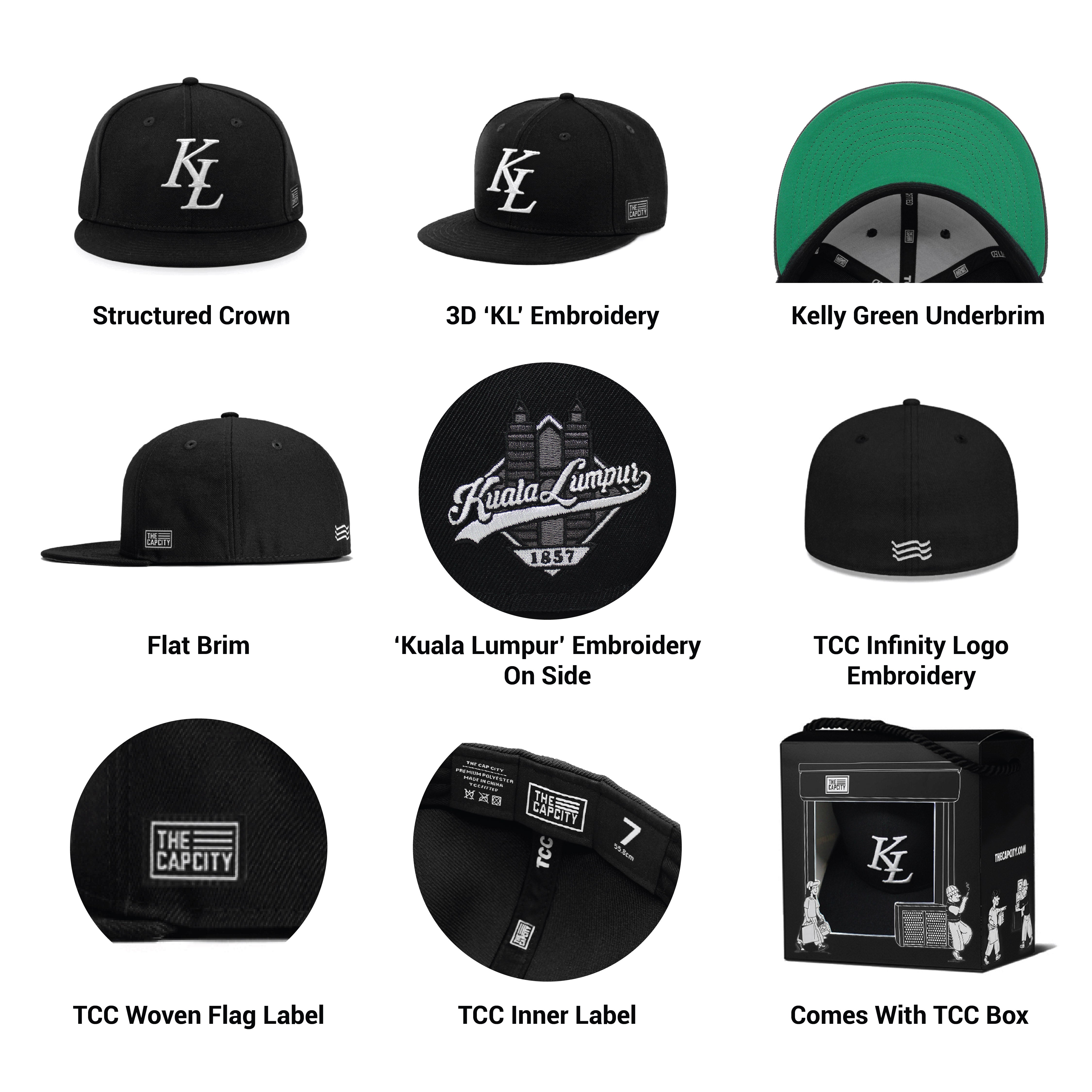 TCC 'KL LEGACY' FITTED CAP COLLECTION