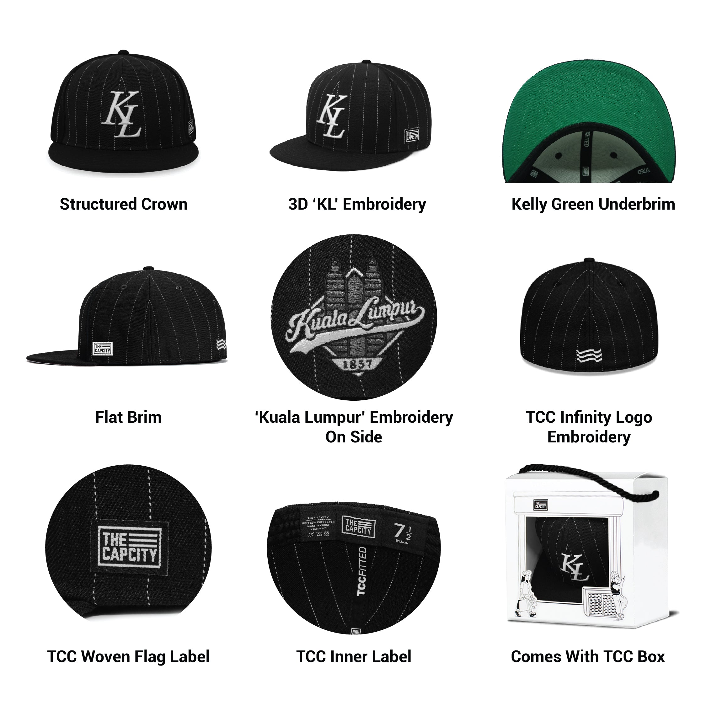 TCC 'KL LEGACY' FITTED CAP COLLECTION