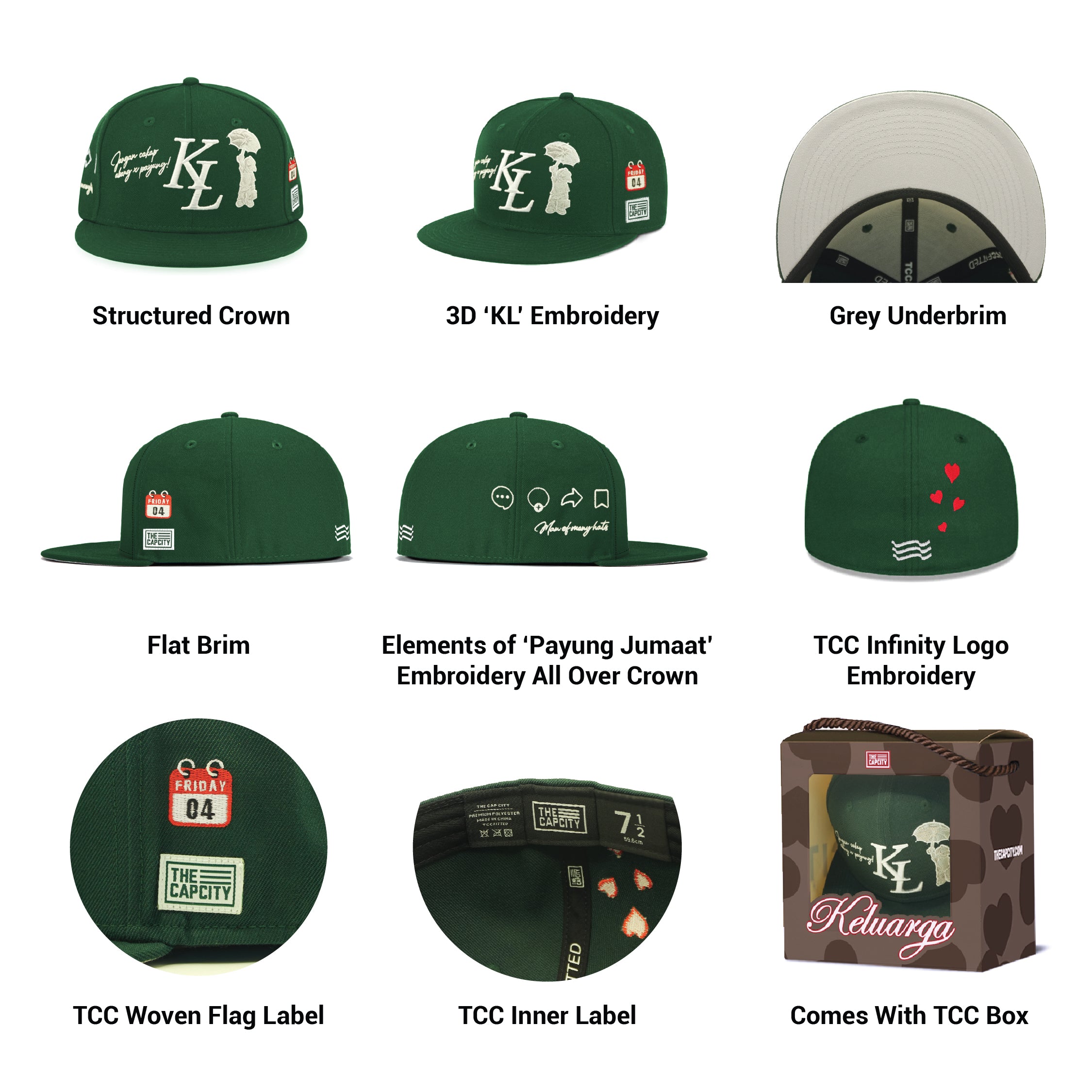 TCC KL LEGACY 'PAYUNG BOI' FITTED CAP COLLECTION