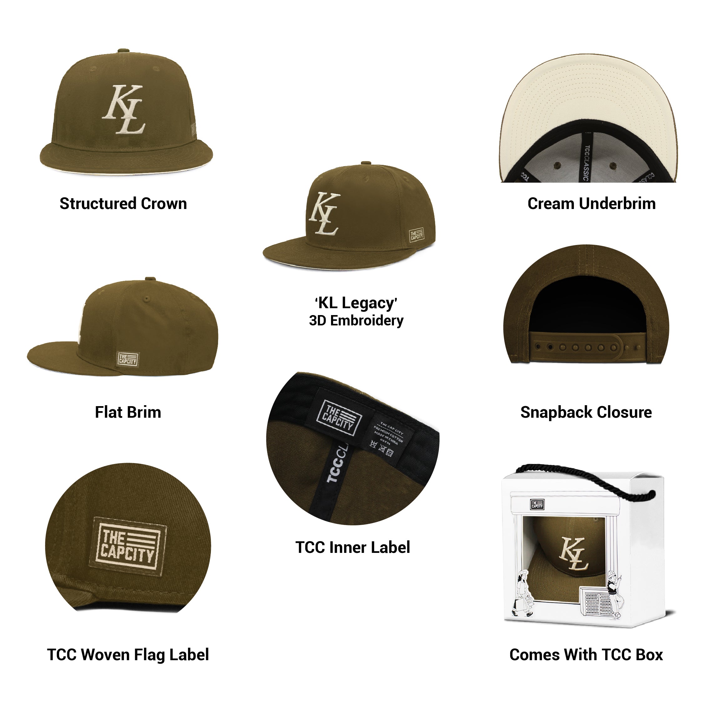 TCC KL LEGACY CLASSIC SNAPBACK CAP COLLECTION