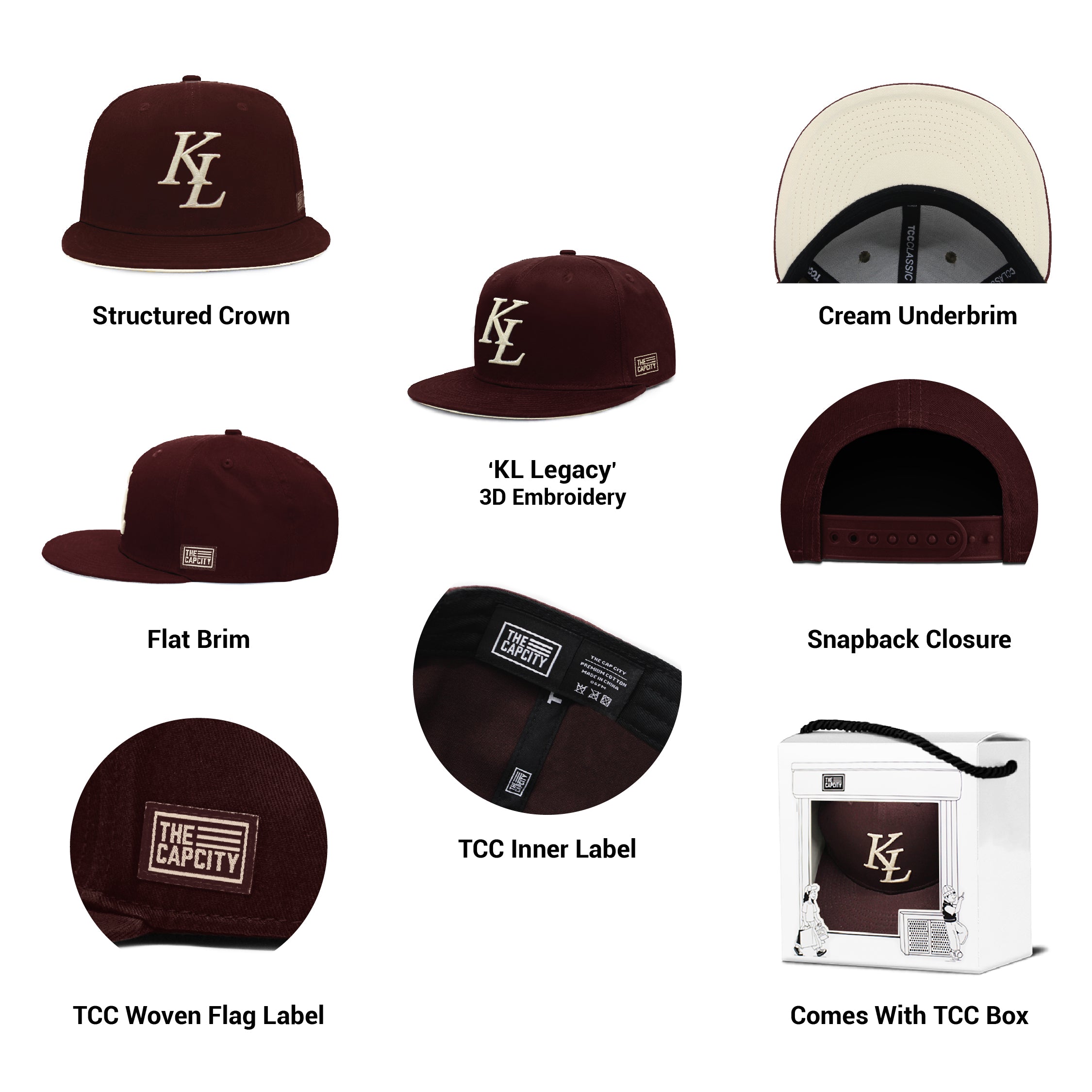 TCC KL LEGACY CLASSIC SNAPBACK CAP COLLECTION