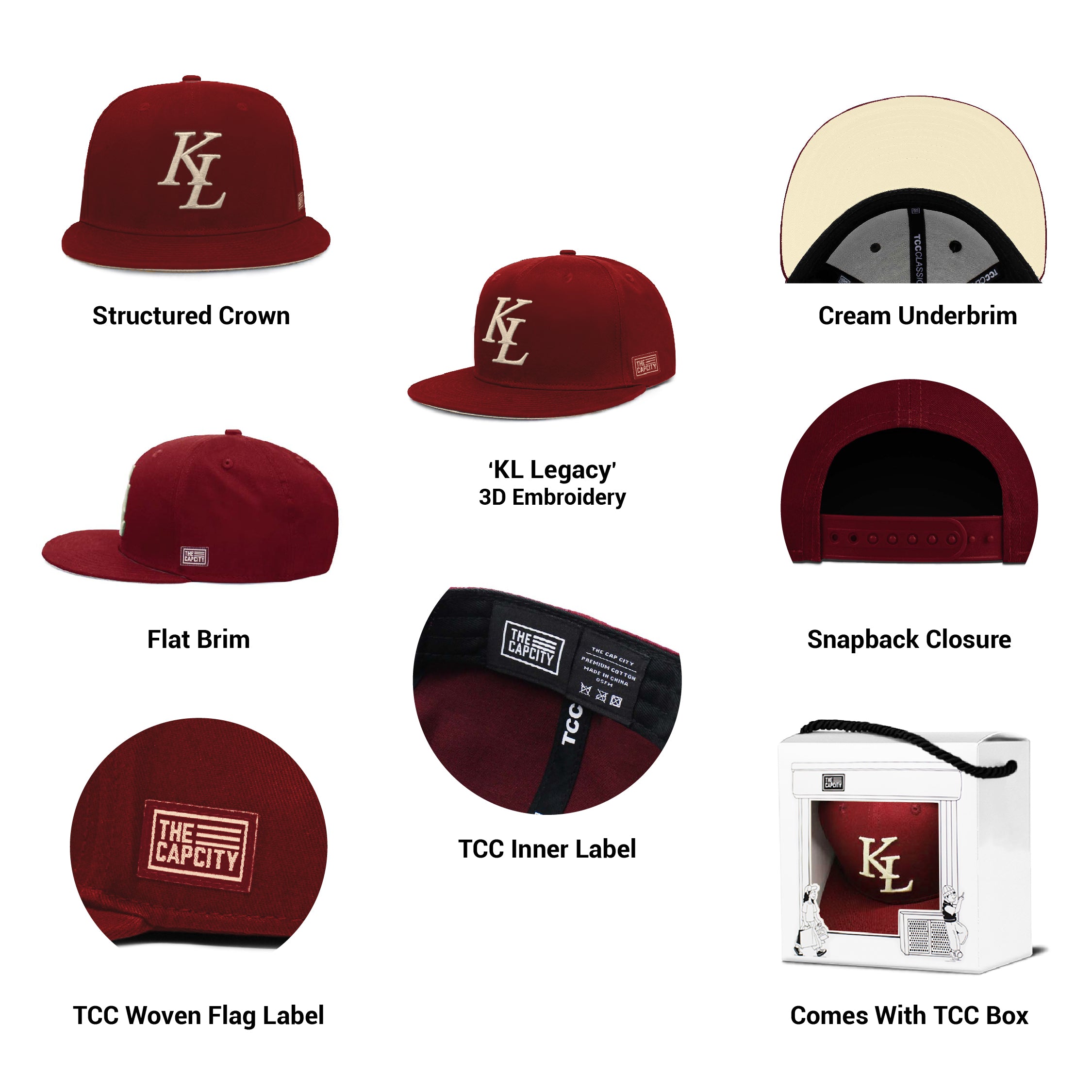 TCC KL LEGACY CLASSIC SNAPBACK CAP COLLECTION