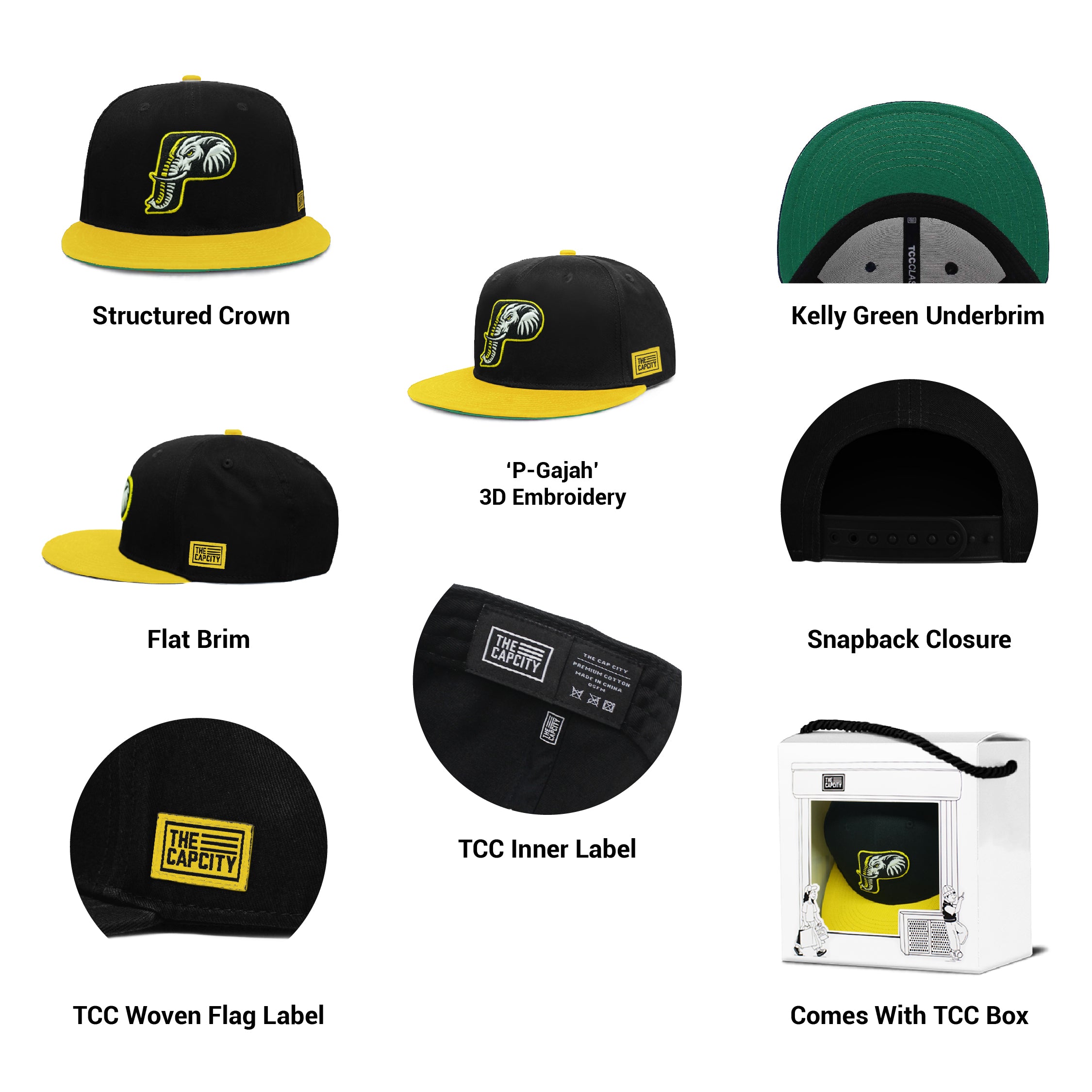 TCC P-GAJAH CLASSIC SNAPBACK