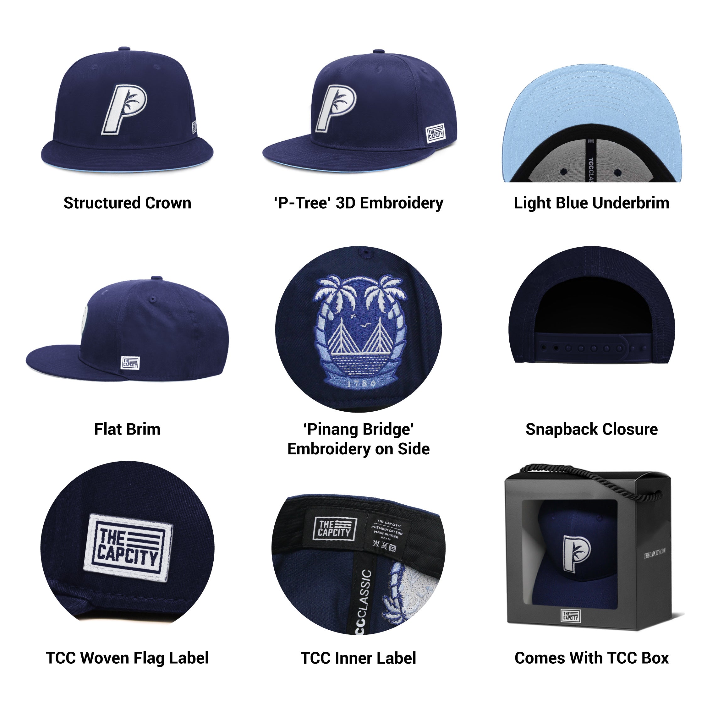 TCC P-TREE '1786' CLASSIC SNAPBACK COLLECTION