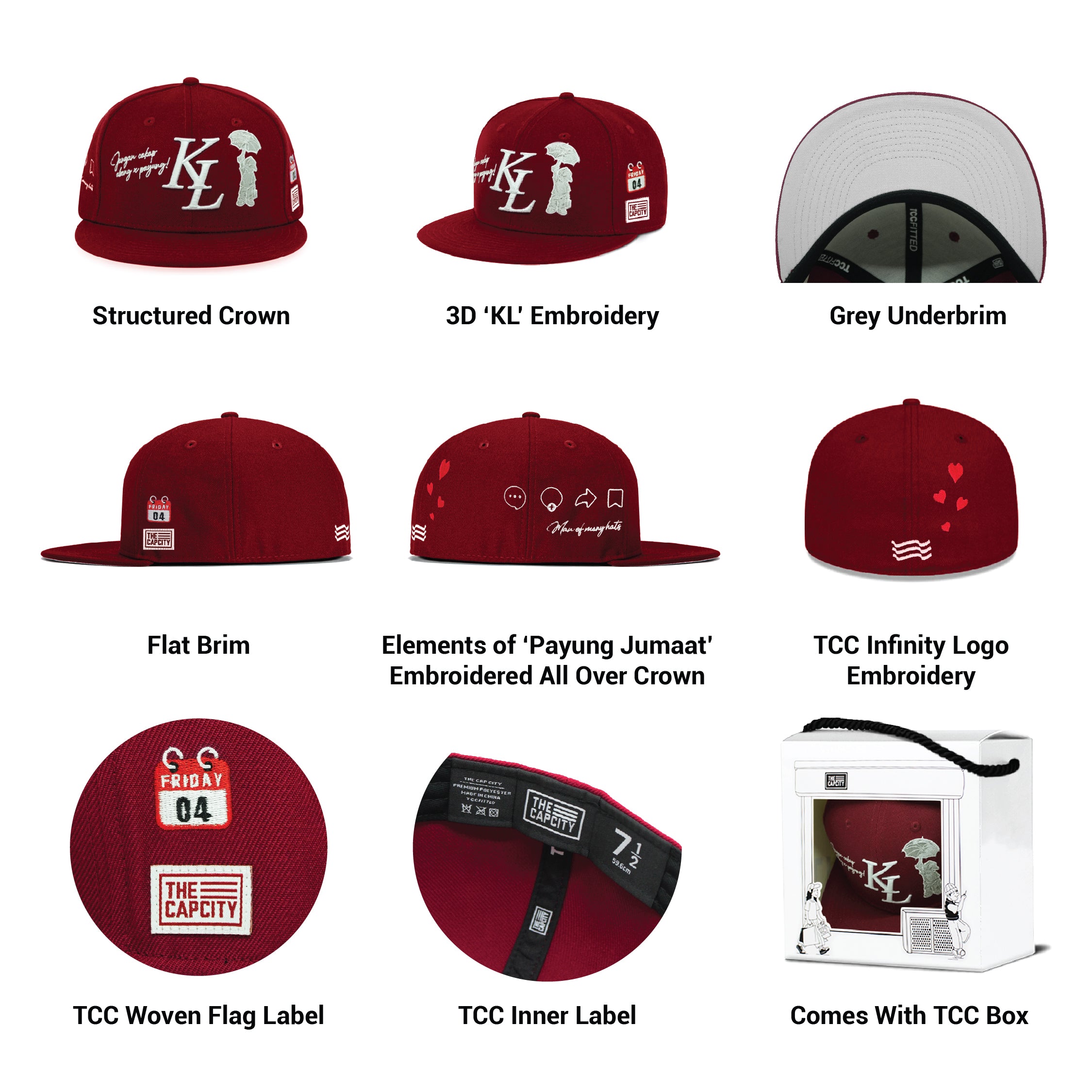 TCC KL LEGACY 'PAYUNG BOI' FITTED CAP COLLECTION