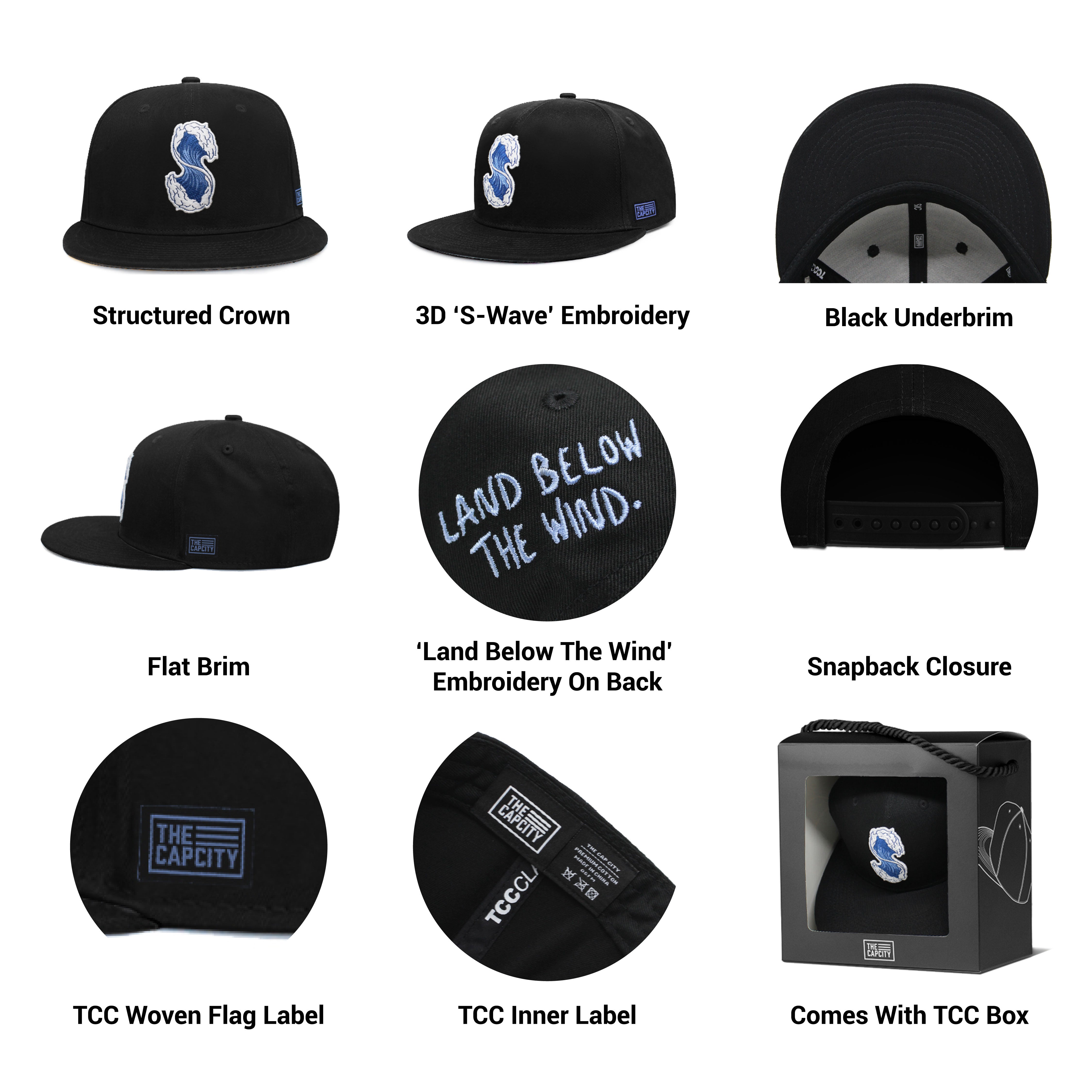 TCC S-WAVE CLASSIC SNAPBACK CAP COLLECTION