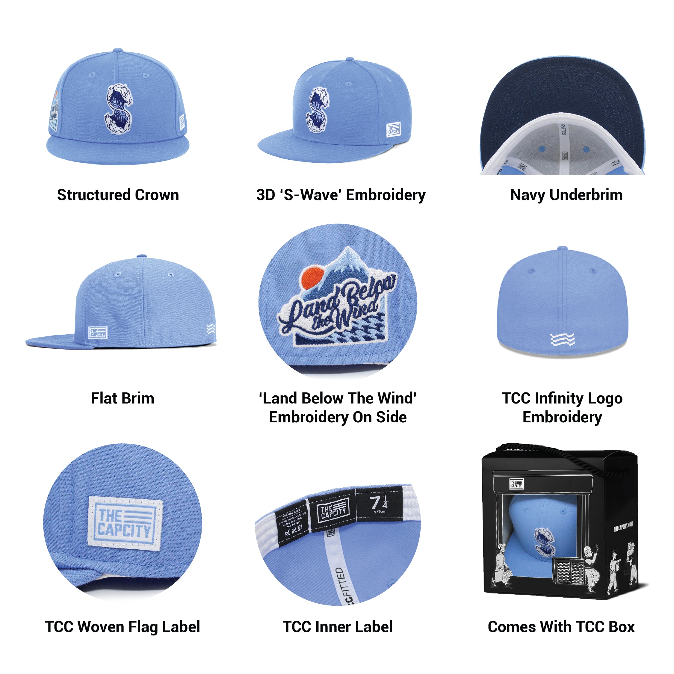 TCC S-WAVE FITTED CAP COLLECTION