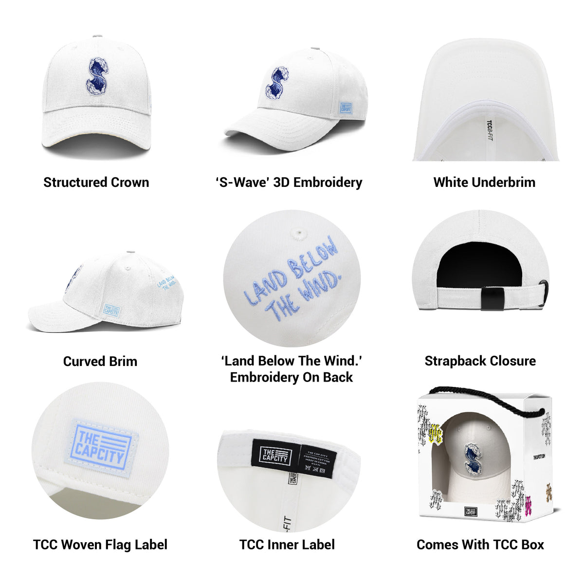 TCC S-WAVE B-FIT STRAPBACK CAP COLLECTION