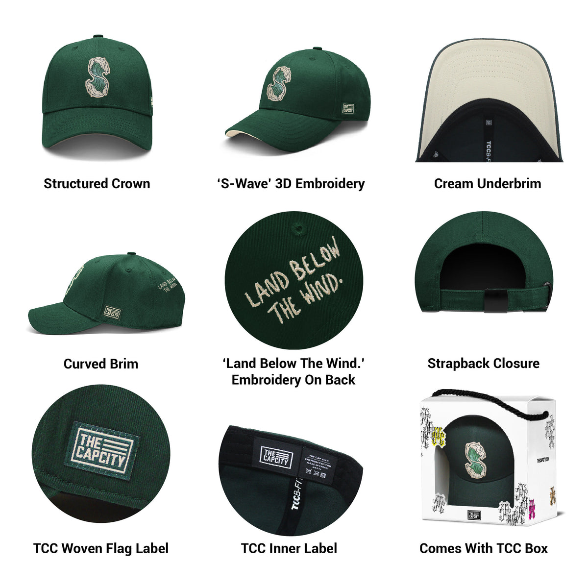 TCC S-WAVE B-FIT STRAPBACK CAP COLLECTION