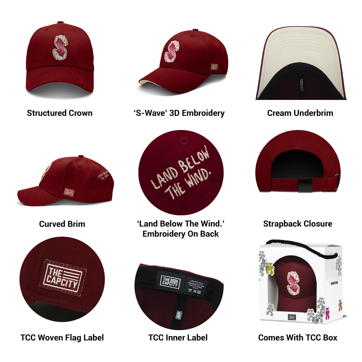 TCC S-WAVE B-FIT STRAPBACK CAP COLLECTION