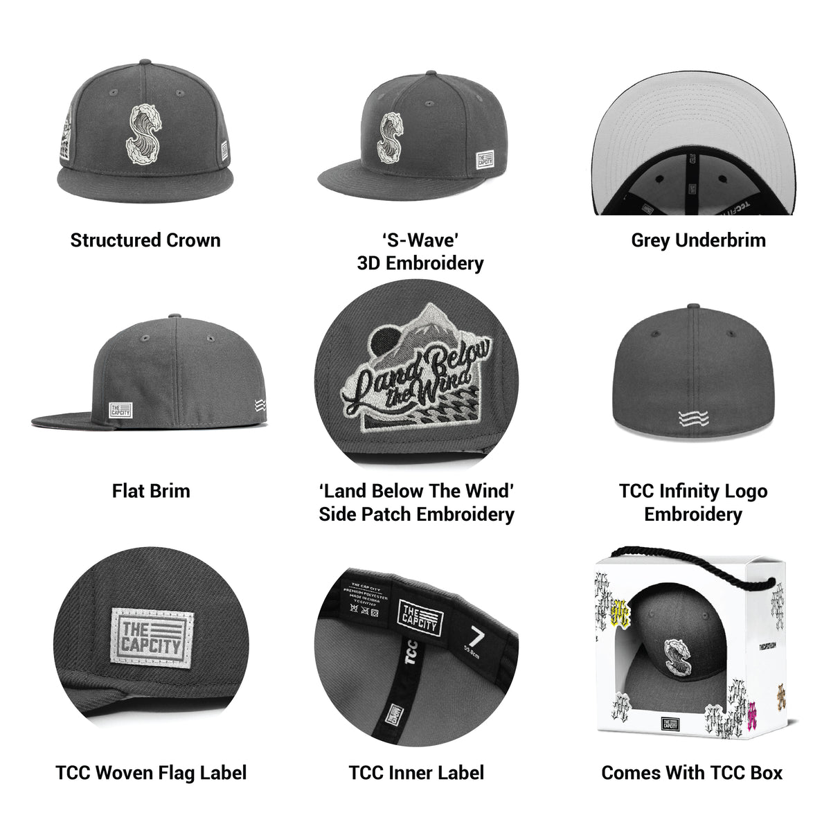 TCC S-WAVE FITTED CAP COLLECTION