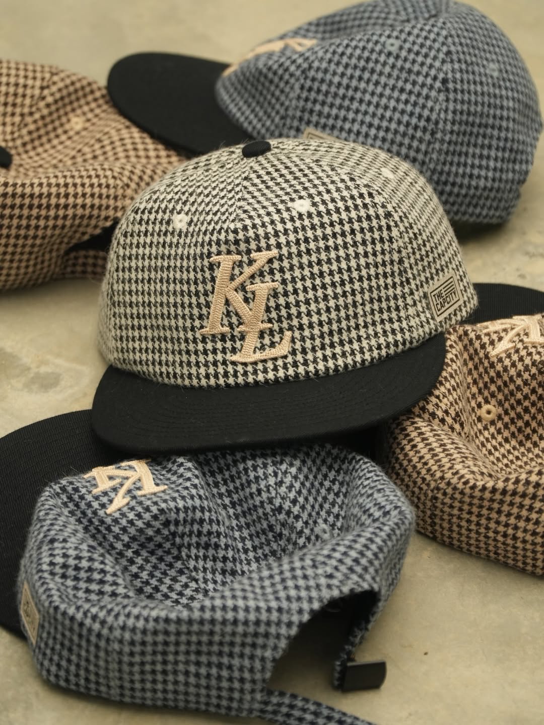 TCC KL LEGACY HOUNDSTOOTH RELAXED-FIT STRAPBACK