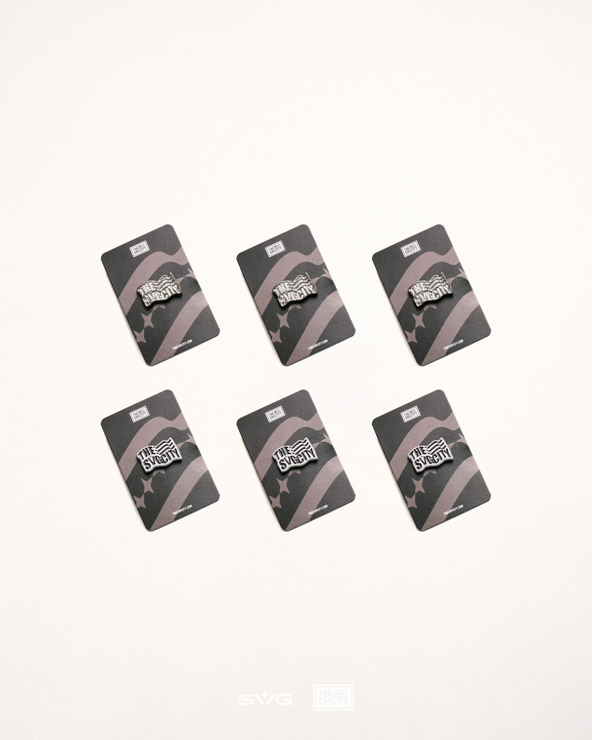 TCC X SVG WAVING FLAG PINS