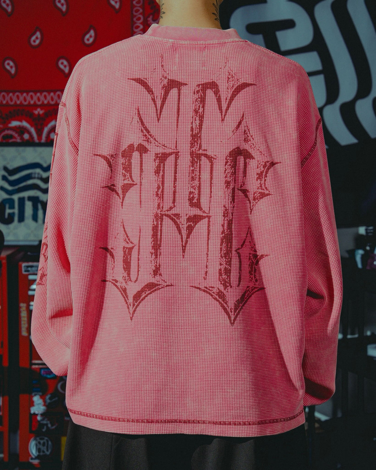 TCC CREST LONG SLEEVE WAFFLE TEE COLLECTION