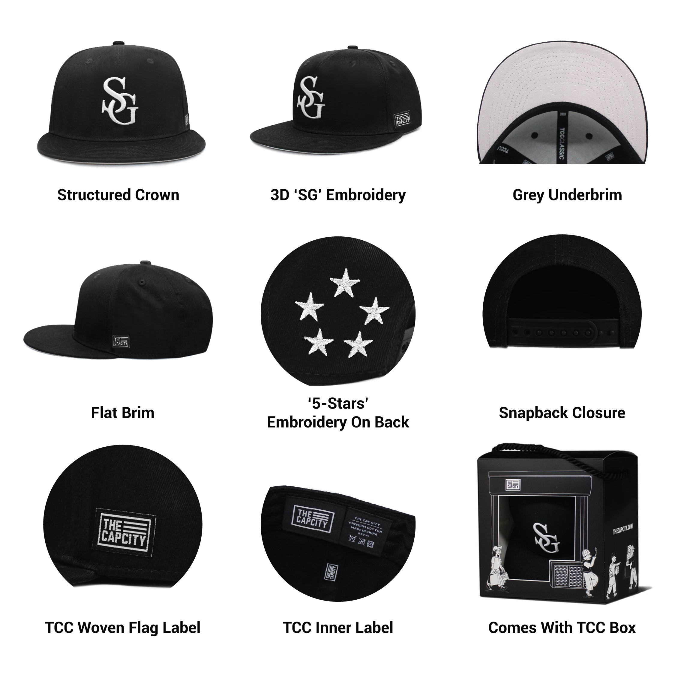 TCC "MIGHTY SG" CLASSIC SNAPBACK CAP COLLECTION