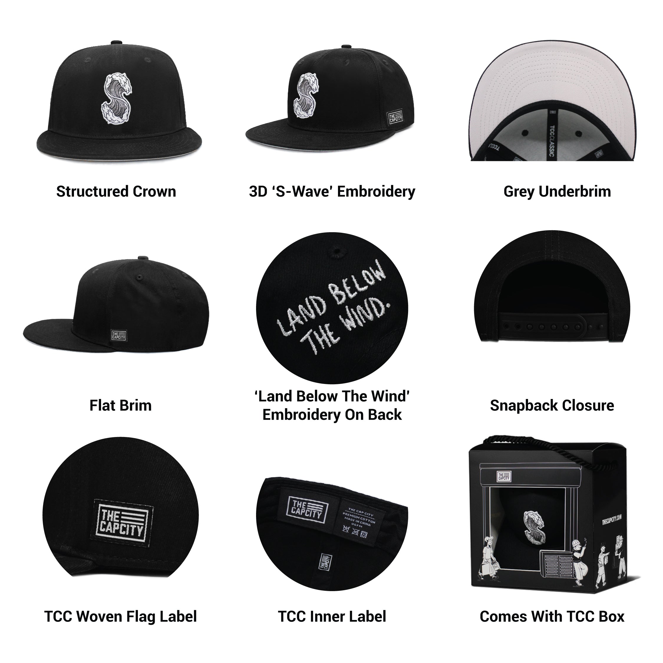 TCC S-WAVE CLASSIC SNAPBACK CAP COLLECTION