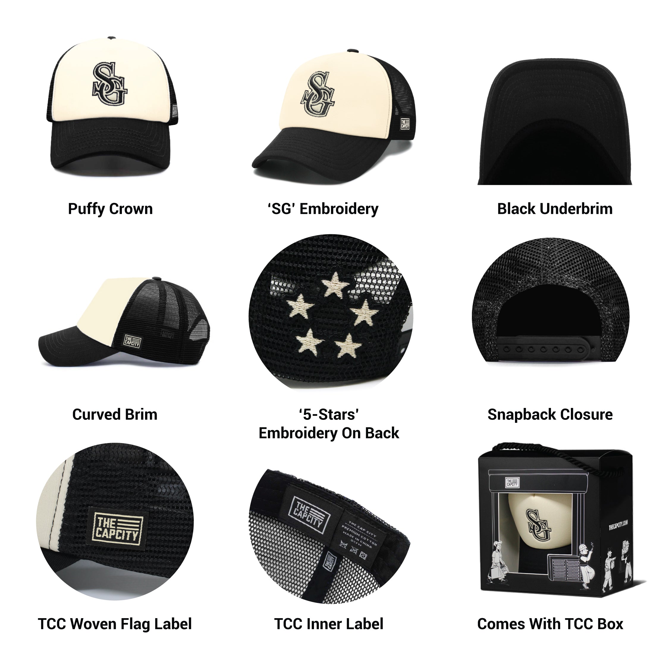 TCC "MIGHTY SG" PUFFY TRUCKER SNAPBACK COLLECTION