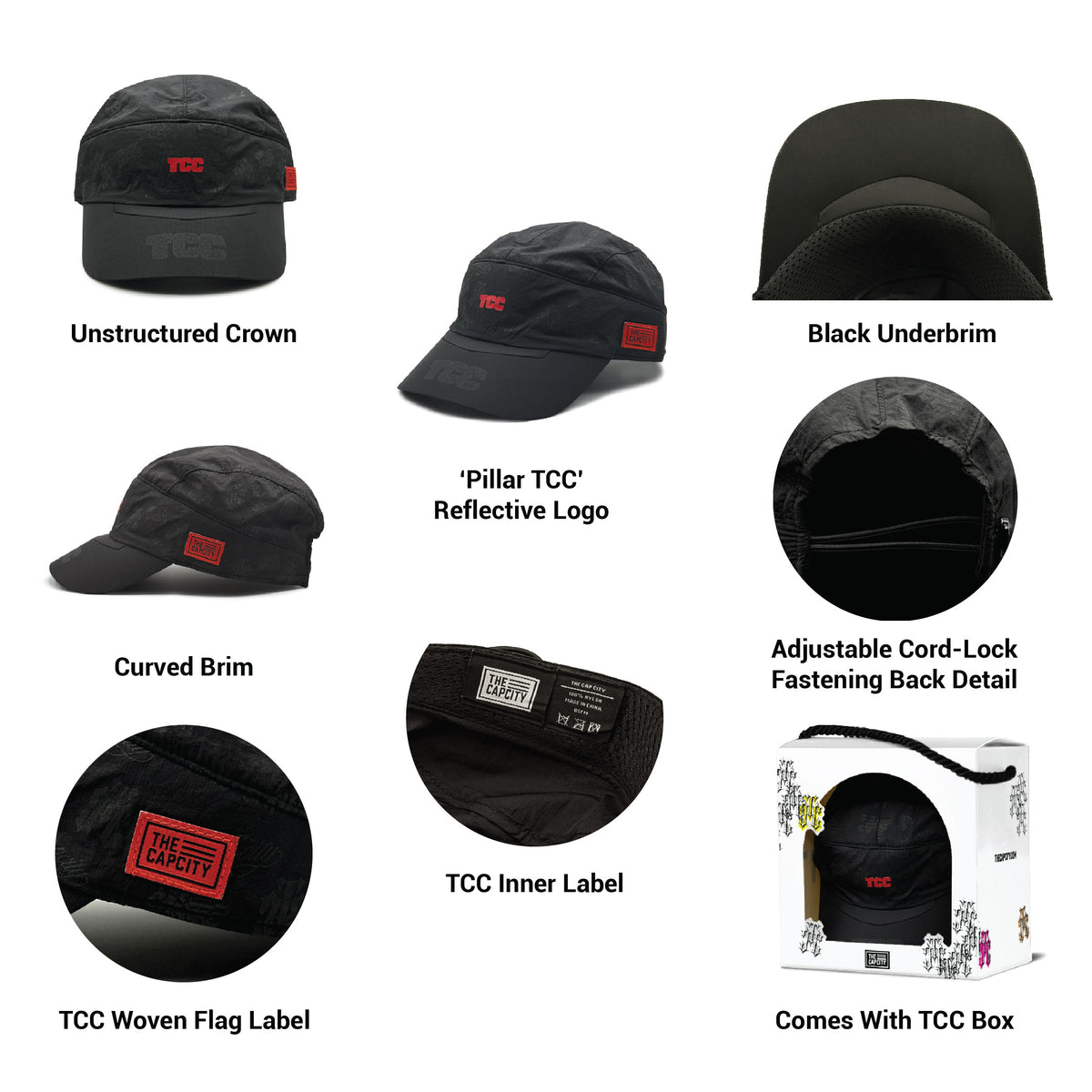 TCC MULTI LOGO SWEAT-FIT CAP