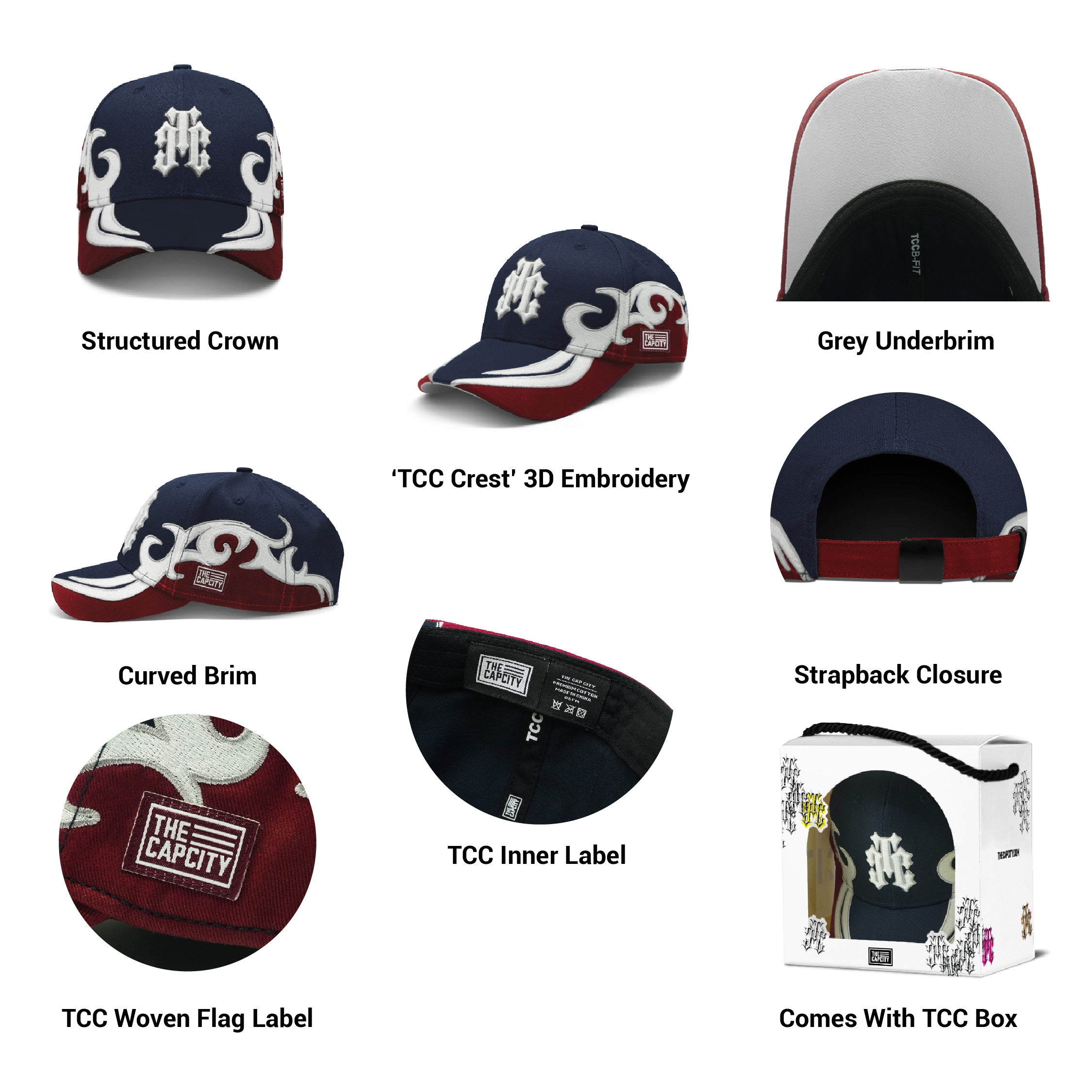 TCC CREST TRIBAL B-FIT STRAPBACK COLLECTION