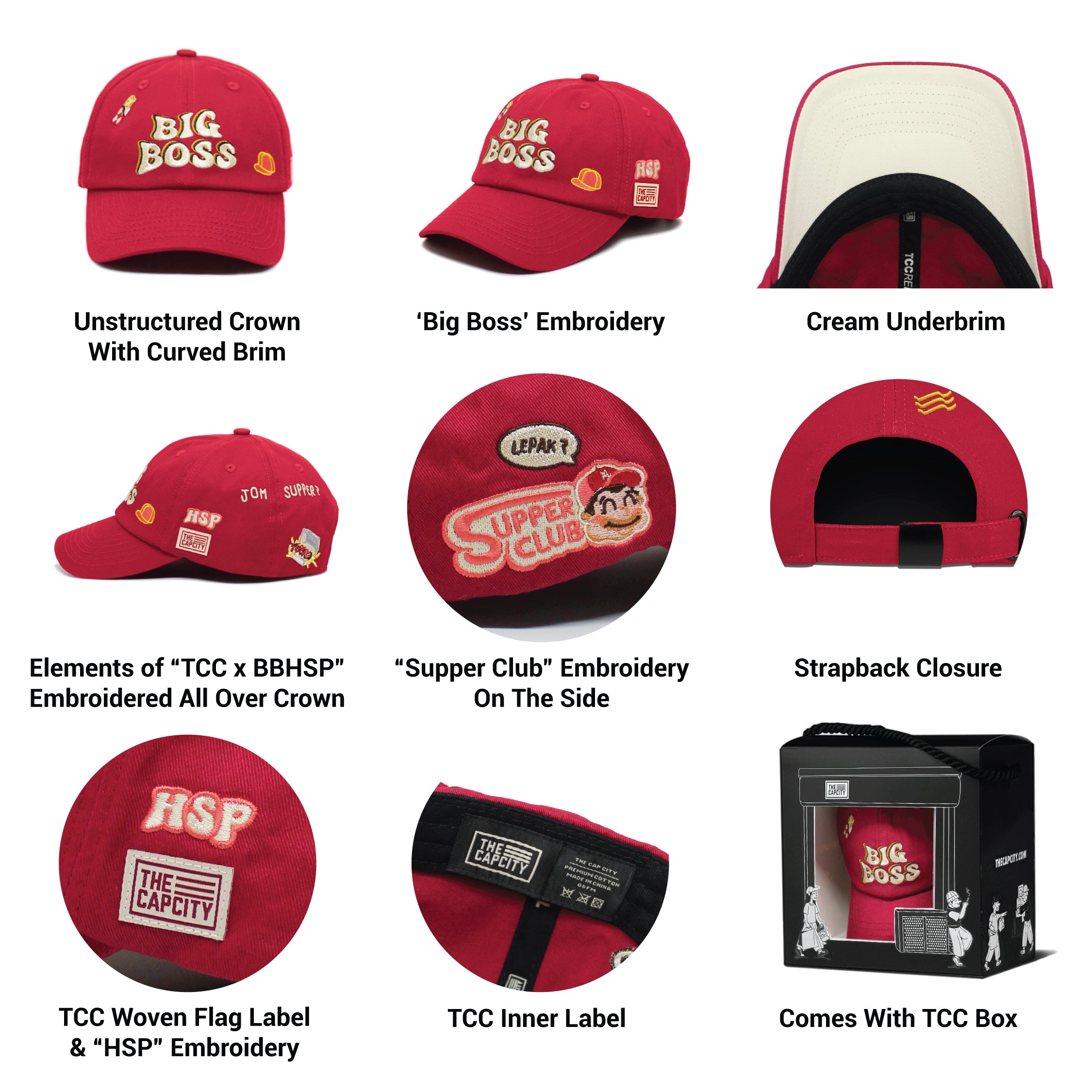 TCC x BBHSP 'SUPPER CLUB' CAP COLLECTION