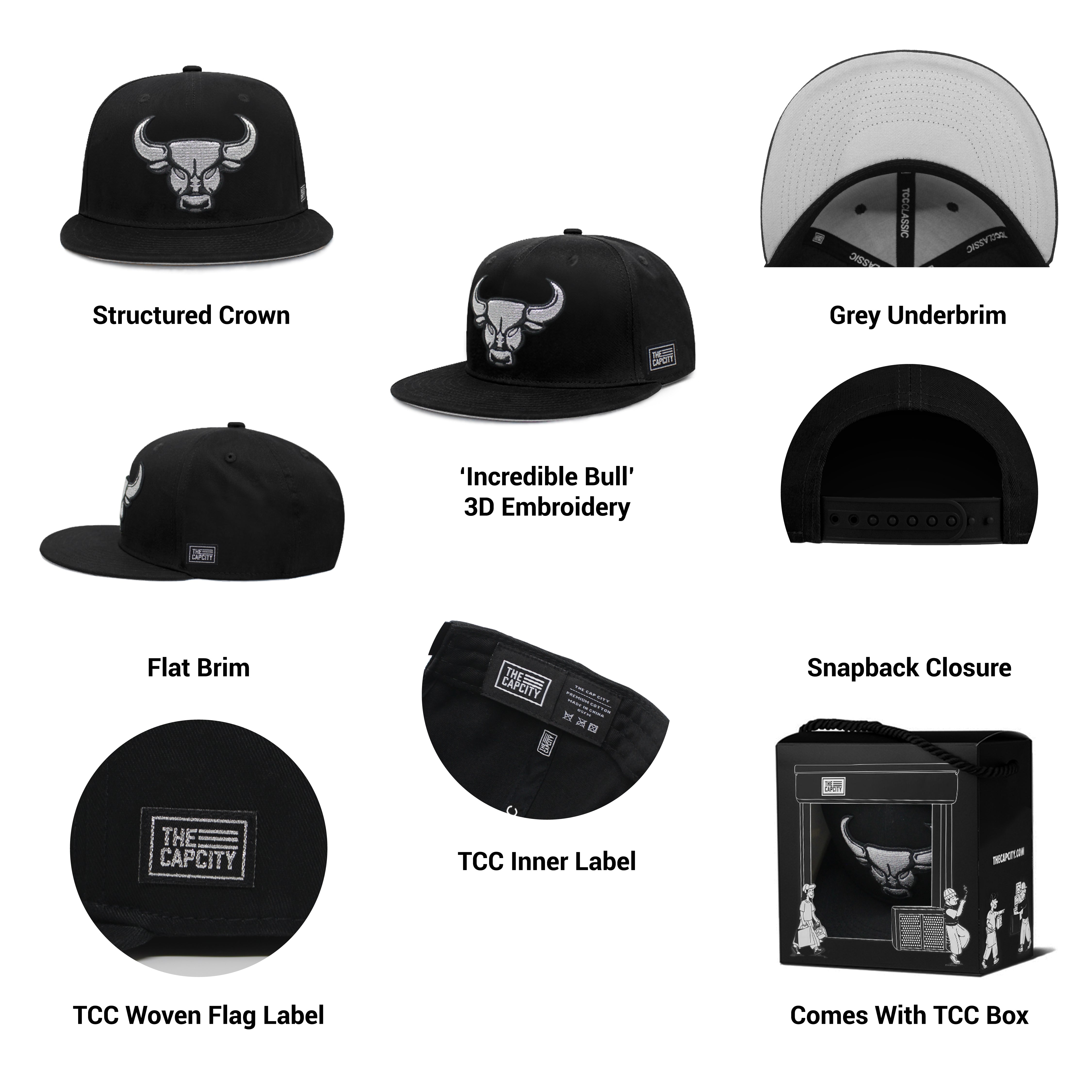 TCC INCREDIBLE BULL CLASSIC SNAPBACK