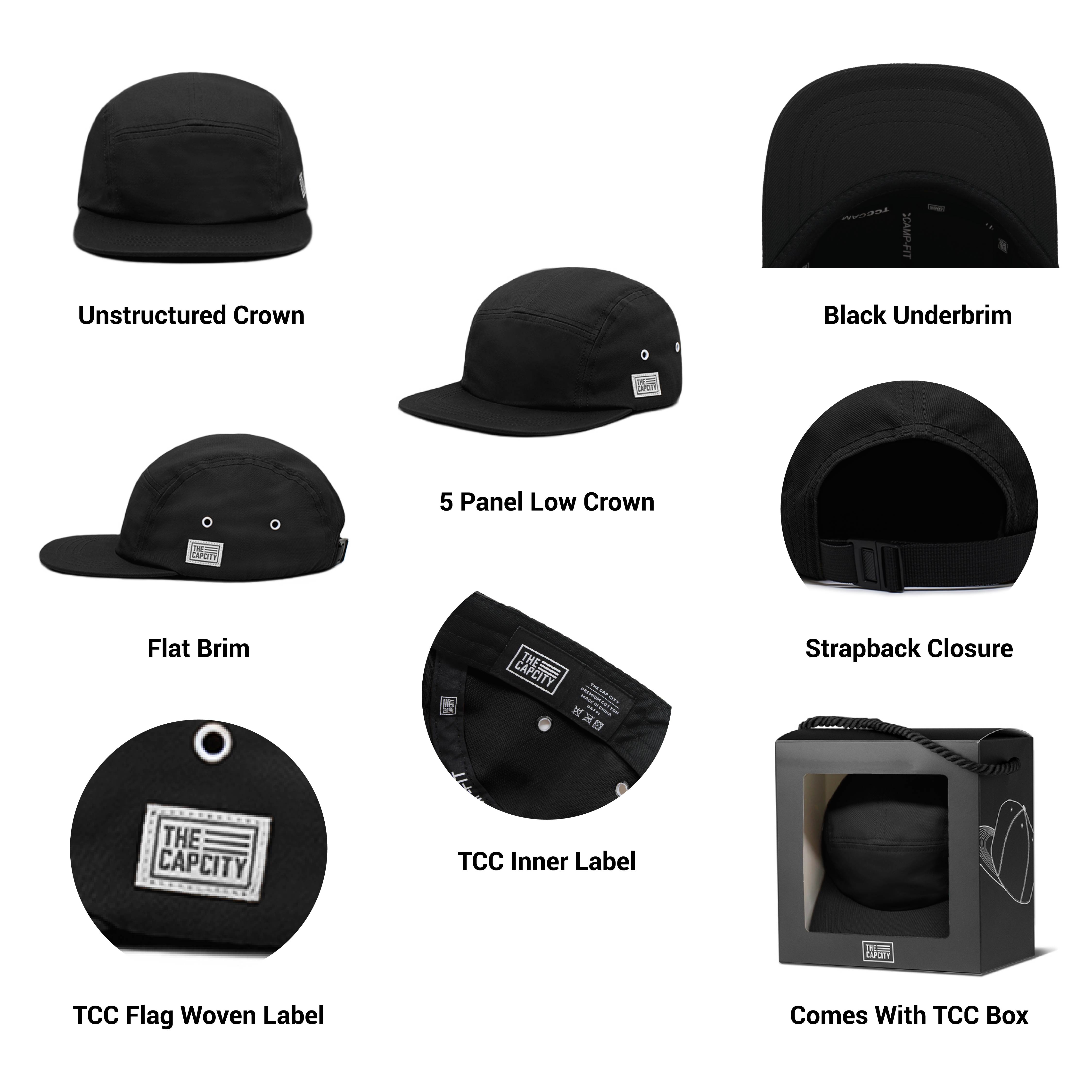 TCC 5 PANEL CAMP CAP COLLECTION