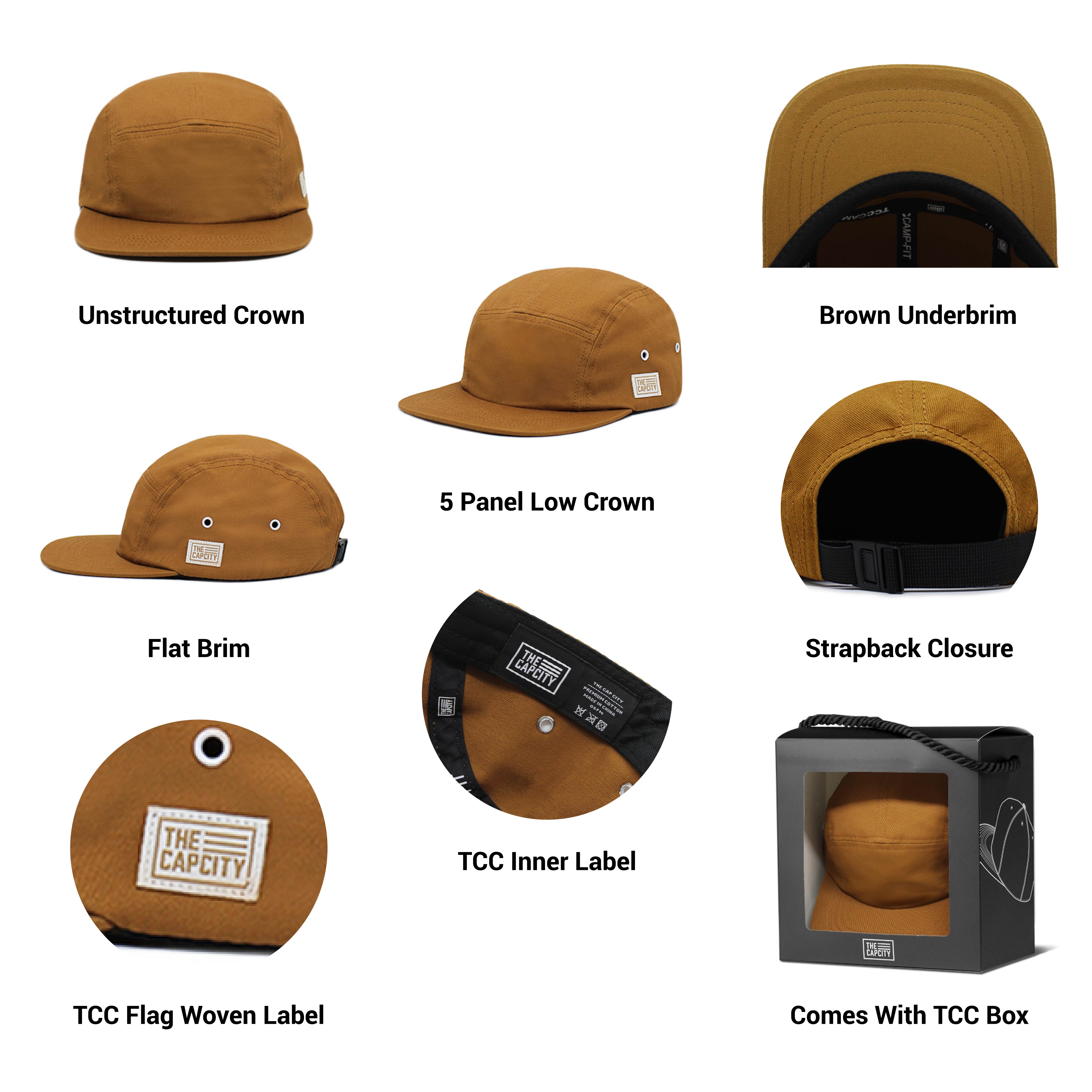 TCC 5 PANEL CAMP CAP COLLECTION