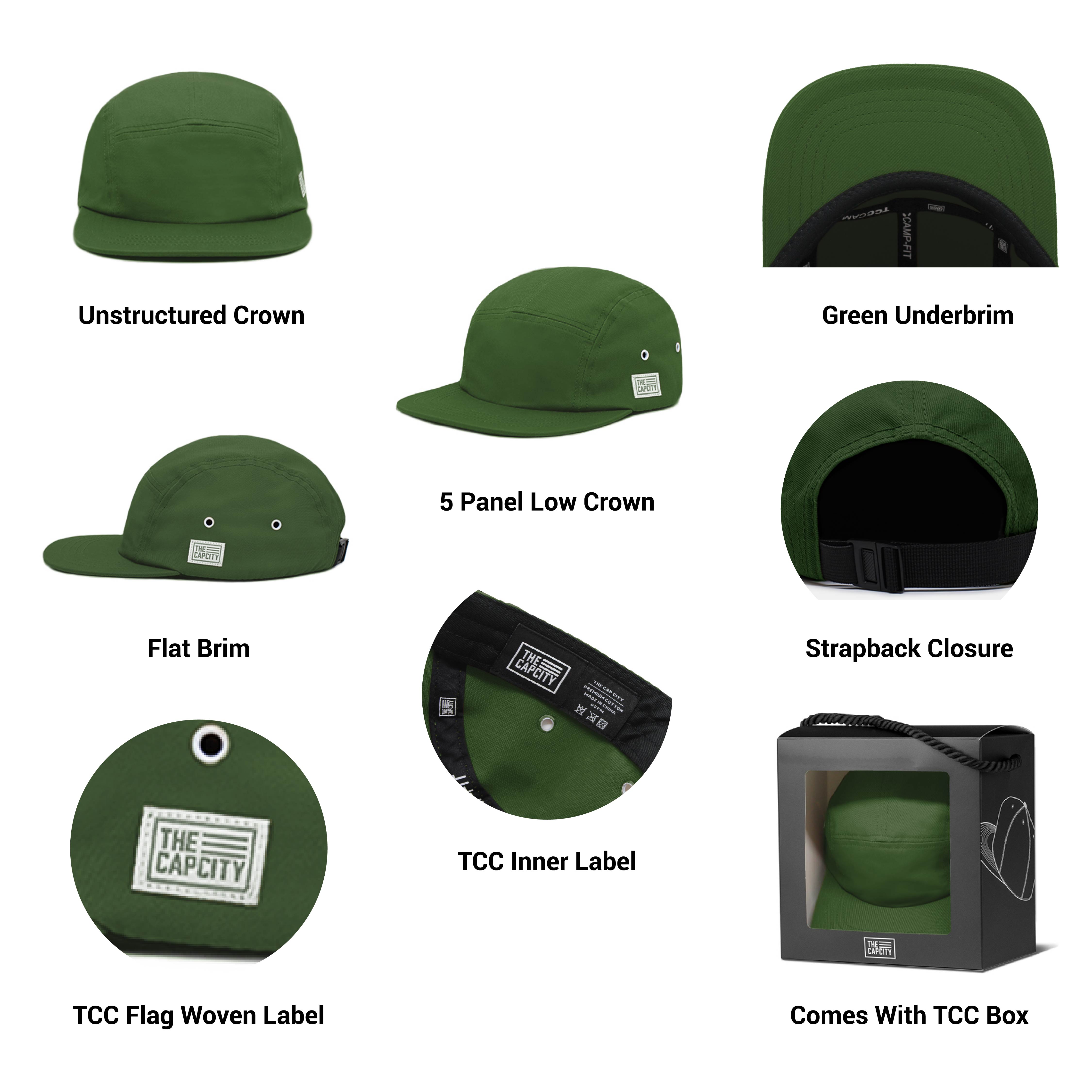 TCC 5 PANEL CAMP CAP COLLECTION