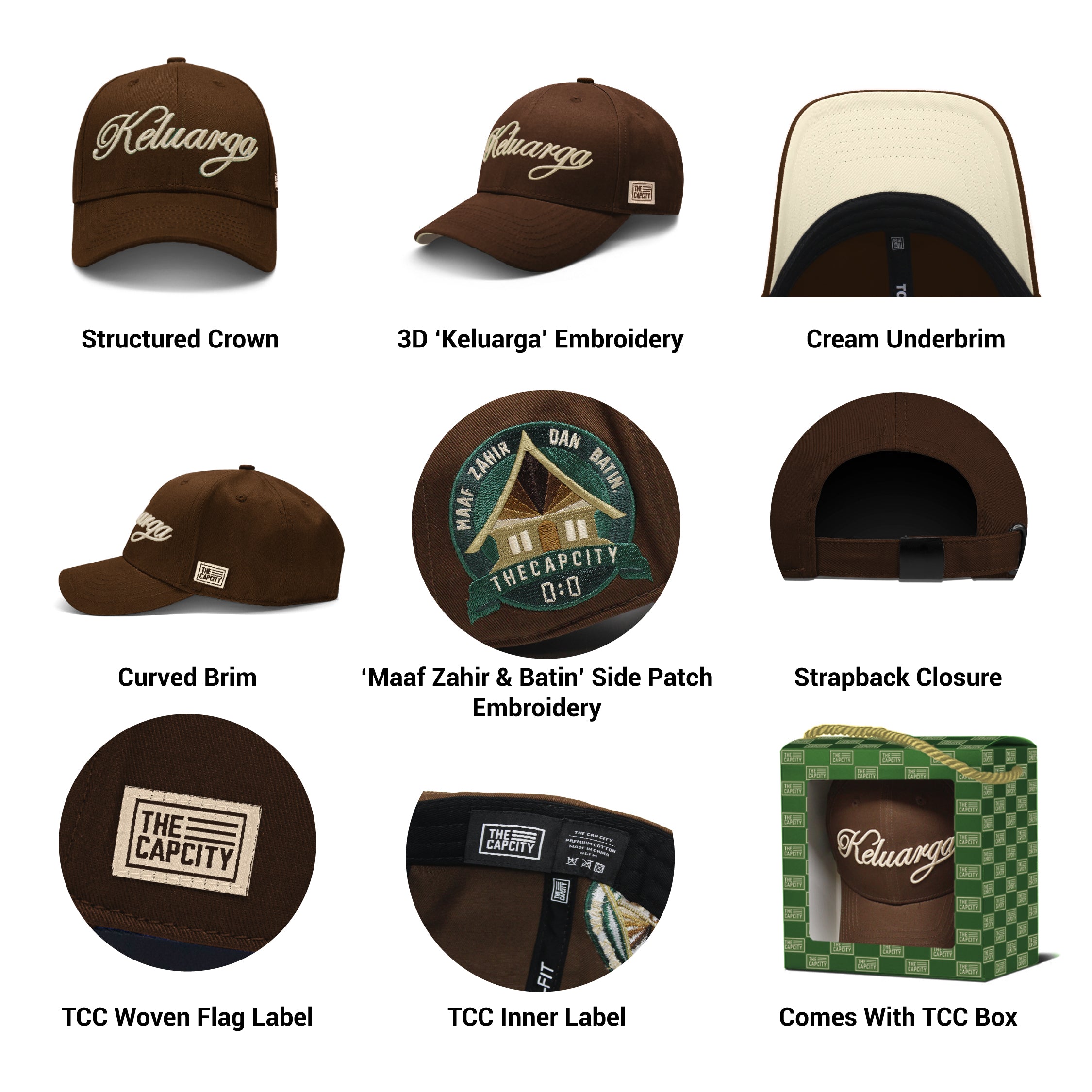 TCC KELUARGA 'MAAF ZAHIR DAN BATIN' CAP COLLECTION