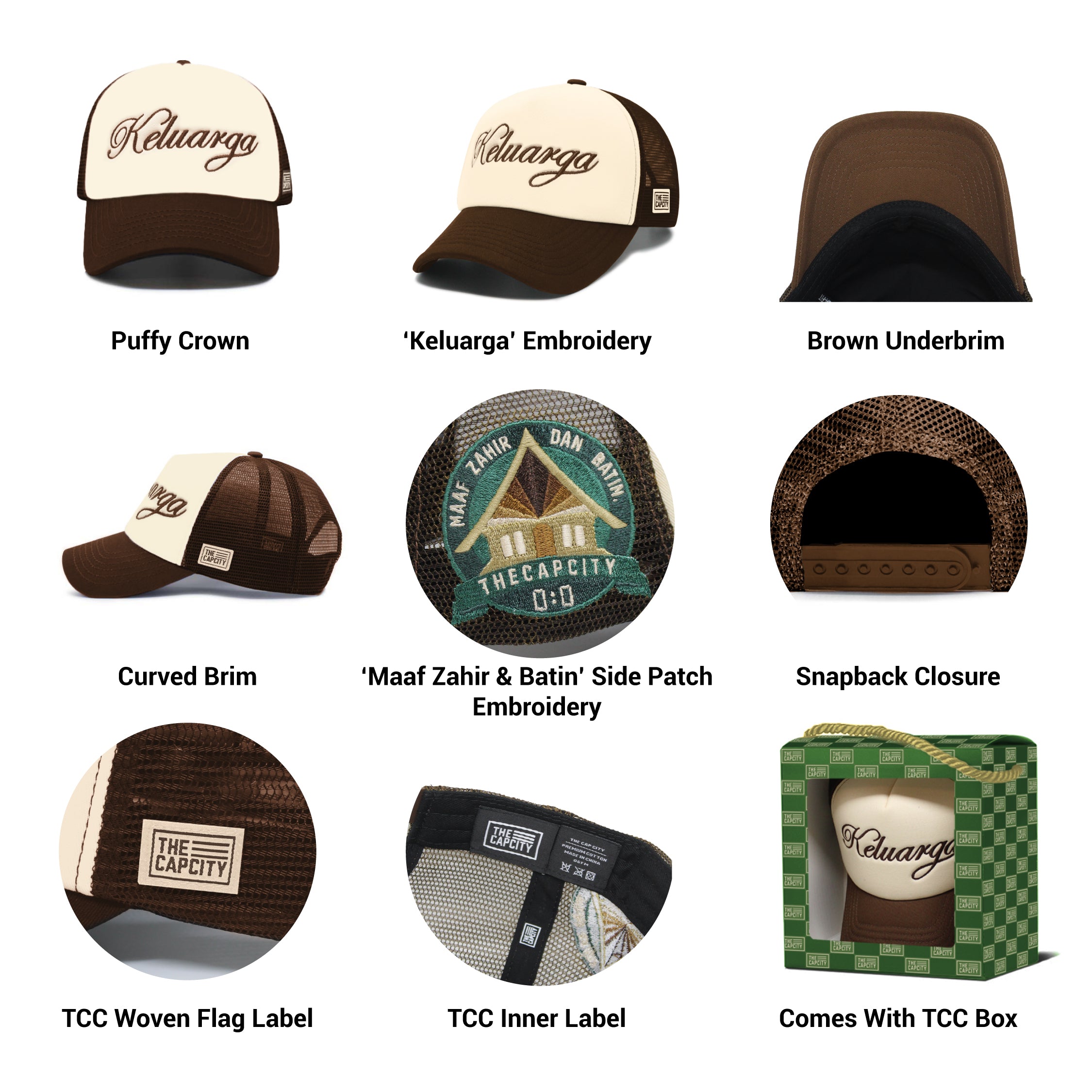 TCC KELUARGA 'MAAF ZAHIR DAN BATIN' CAP COLLECTION