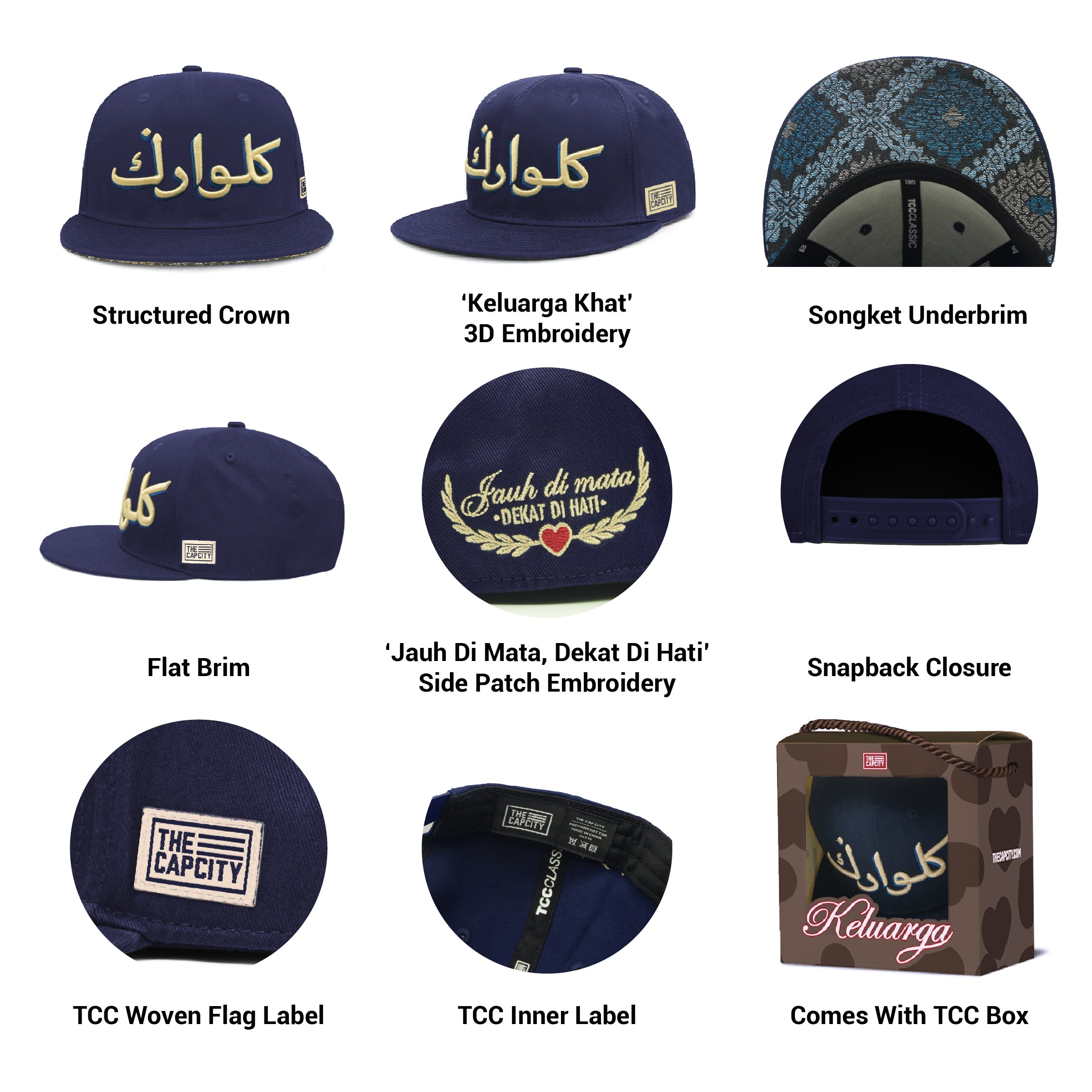 TCC KELUARGA KHAT CLASSIC SNAPBACK COLLECTION