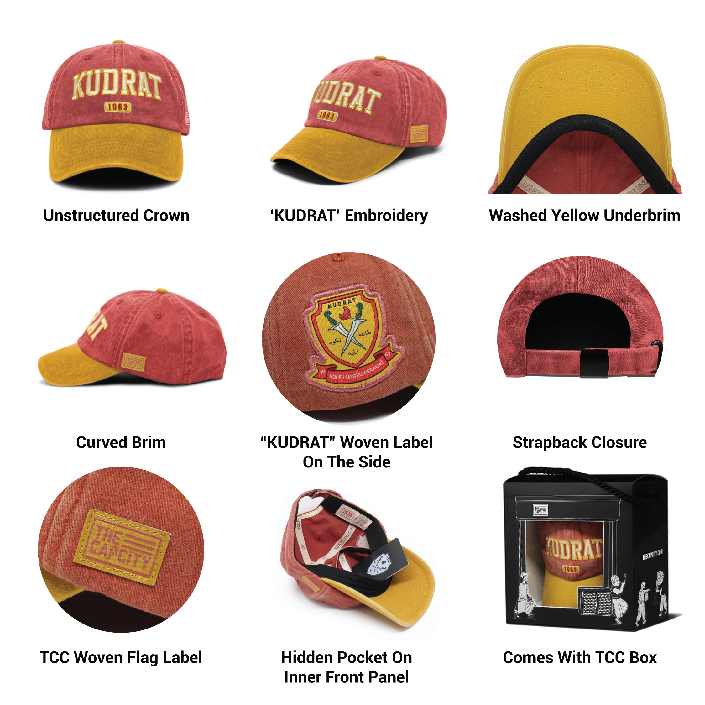 TCC 'KUDRAT' RELAXED-FIT STRAPBACK COLLECTION