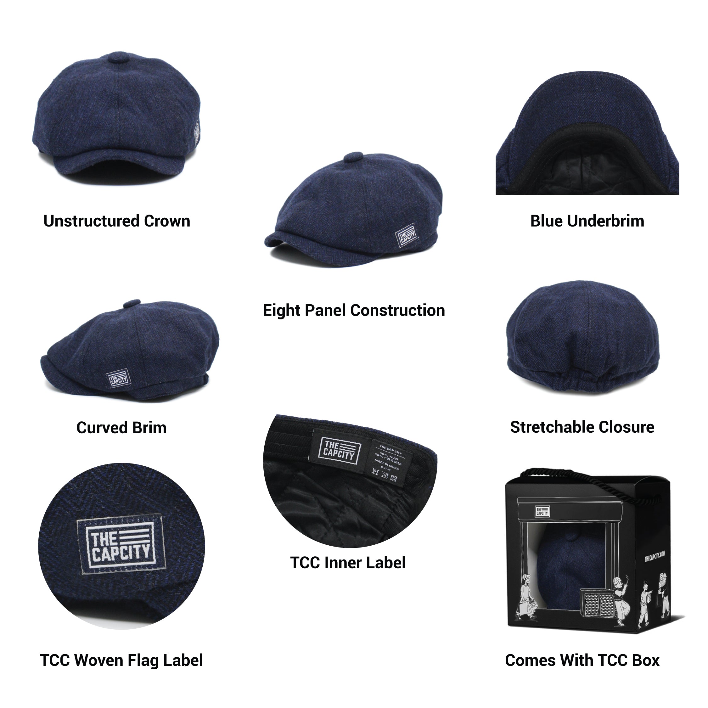 TCC NEWSBOY FLEX-FIT CAP COLLECTION