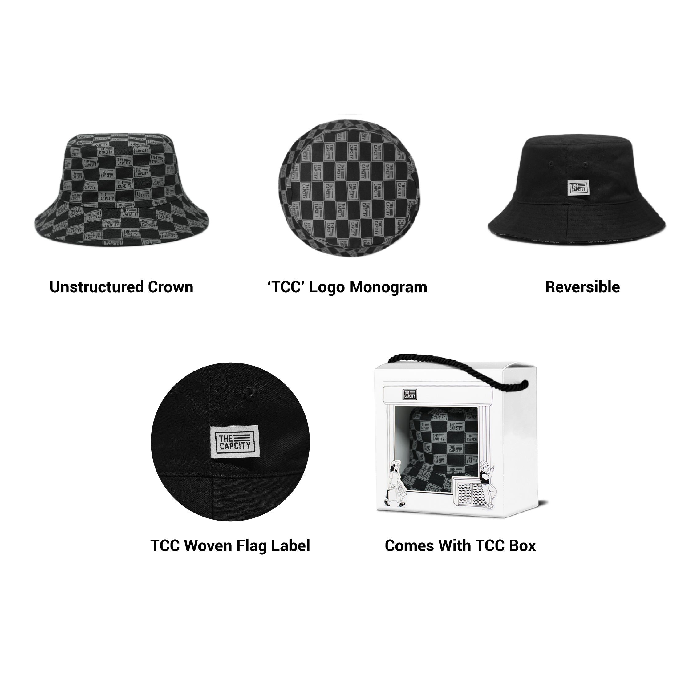 TCC REVERSIBLE BUCKET HAT
