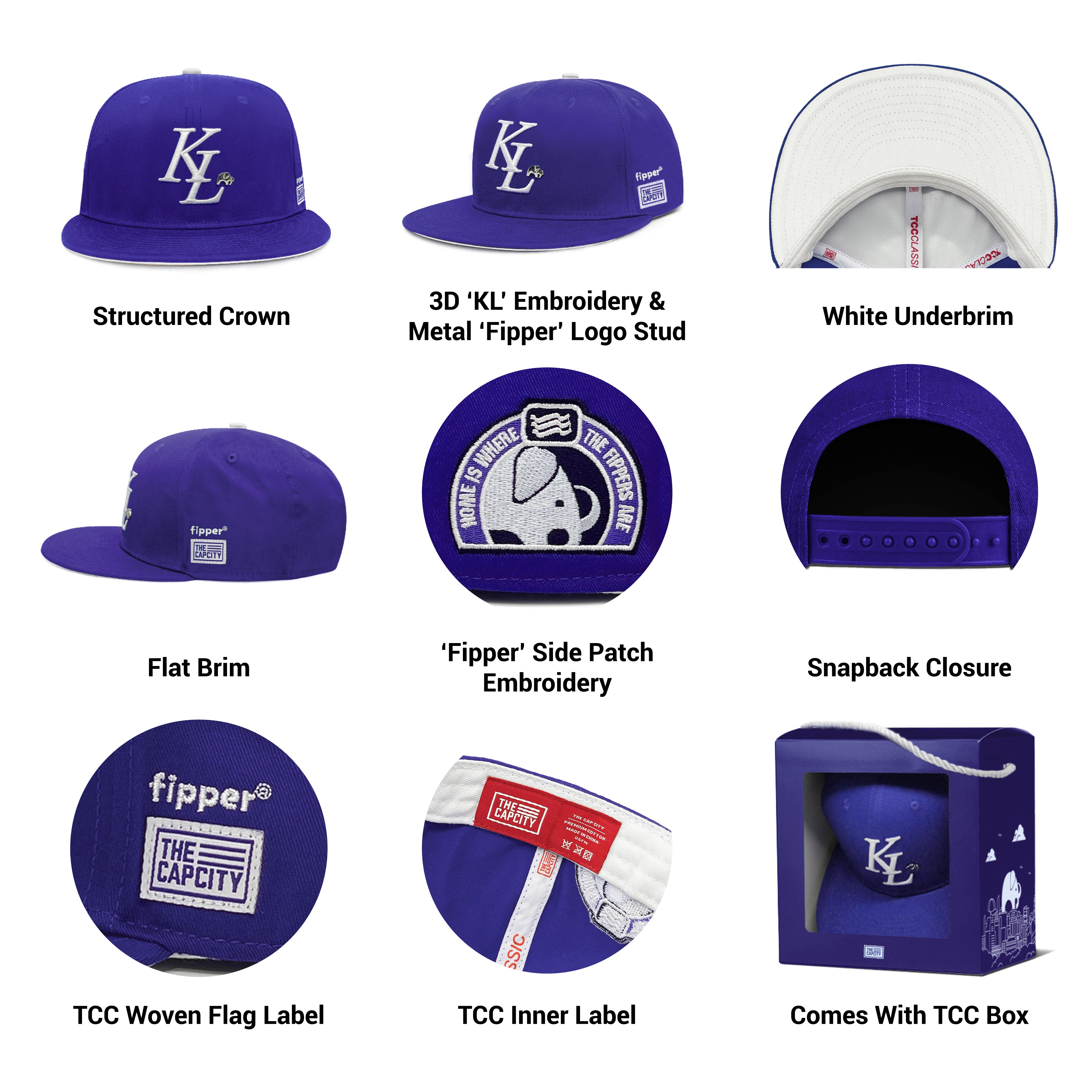 TCC X FIPPER KL CLASSIC SNAPBACK - BU