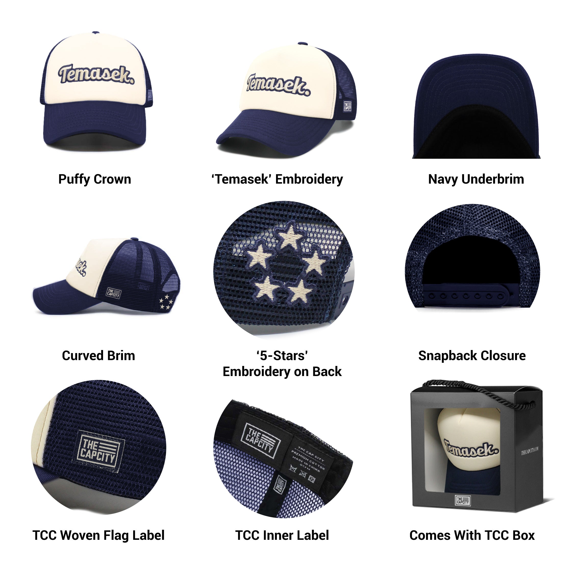 TEMASEK PUFFY TRUCKER SNAPBACK COLLECTION